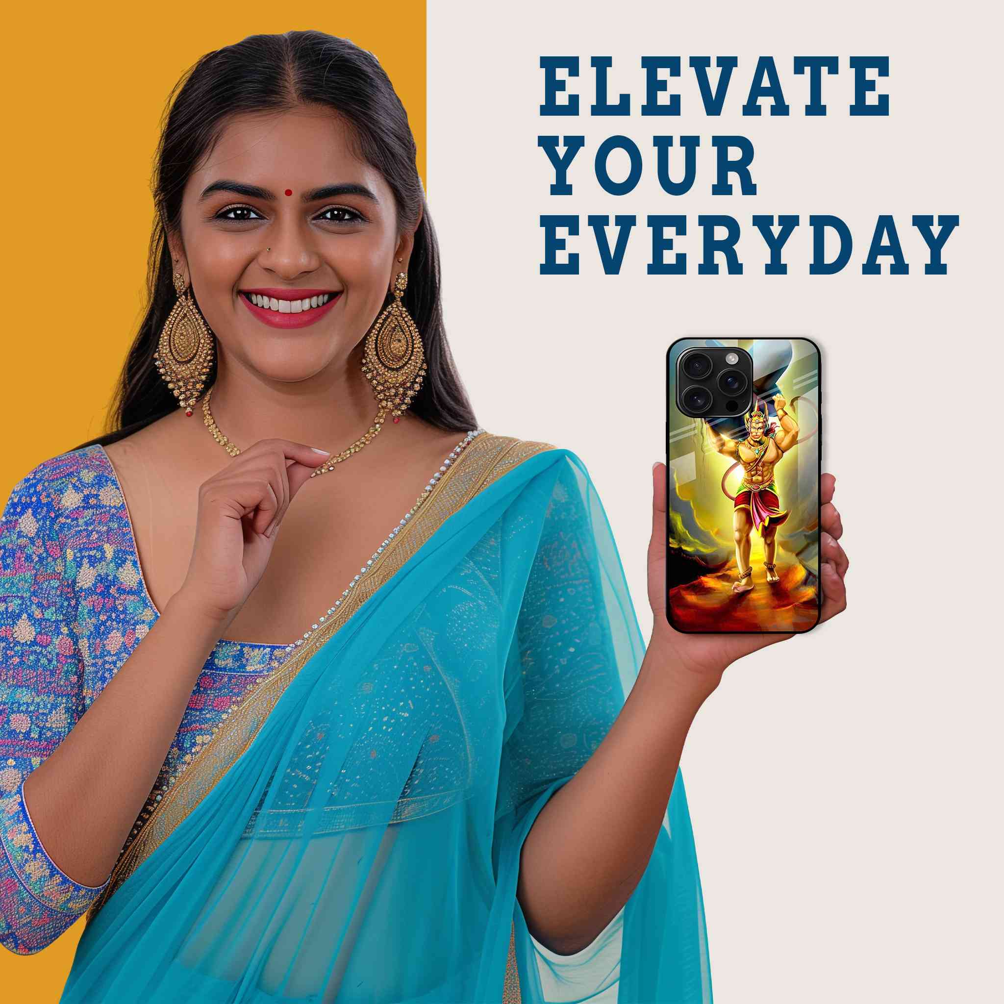 Jai Hanuman Mobile Back Cover Woman Image