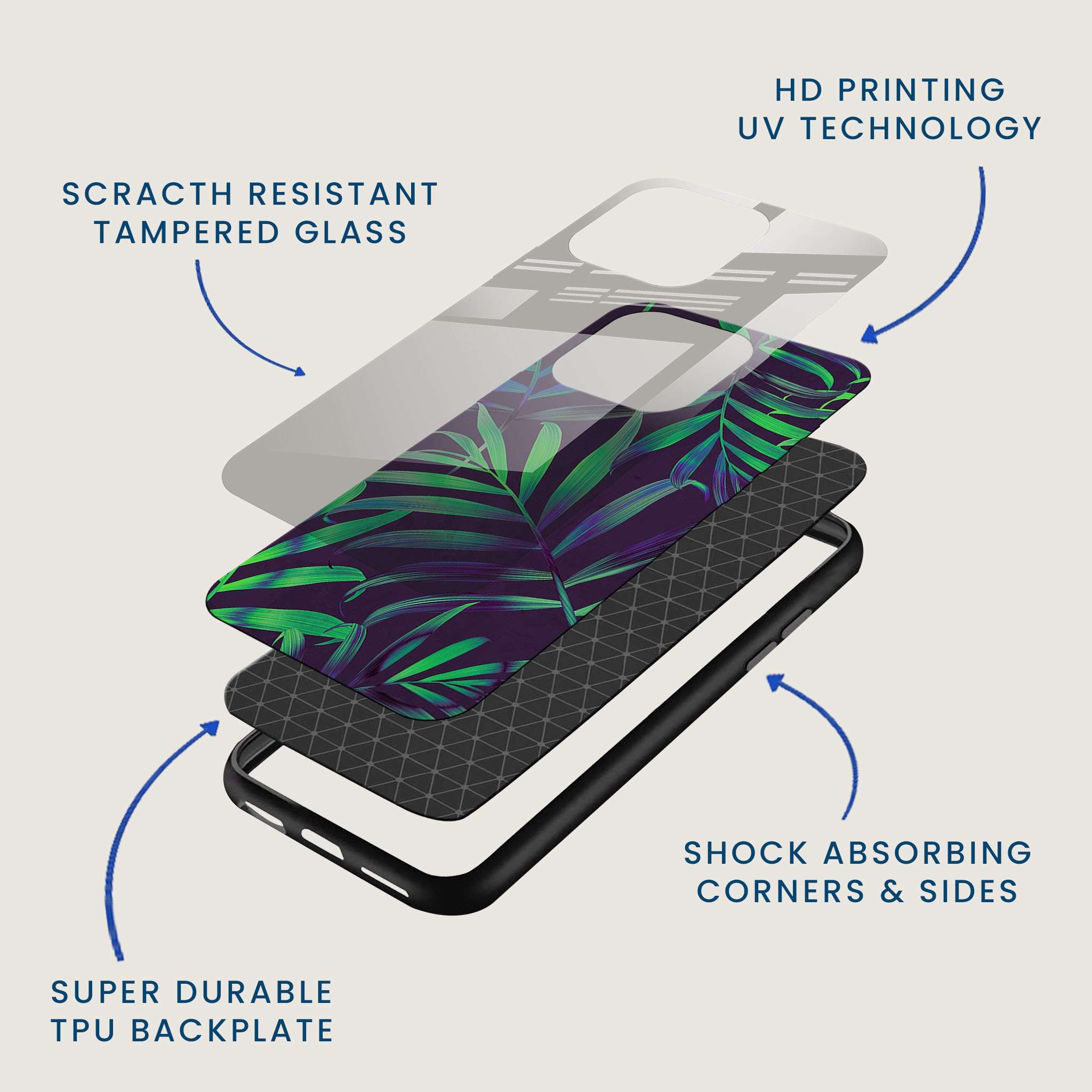 Jungle Haze Mobile Back Cover Layer Image
