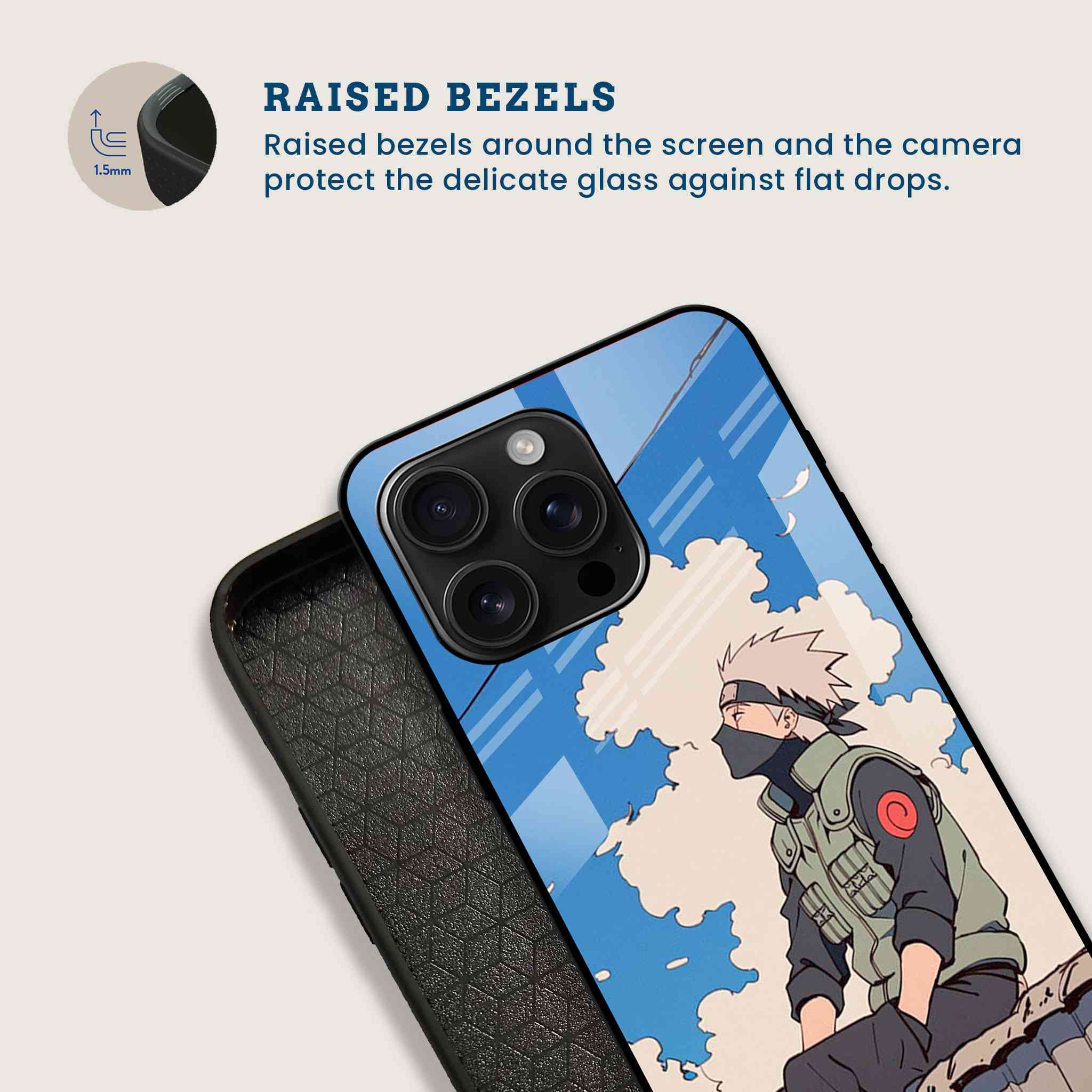Kakashi Sensei Mobile Back Cover Bezel Image