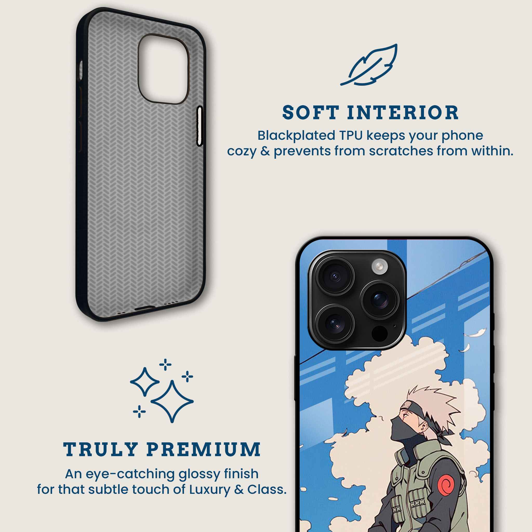 Kakashi Sensei Mobile Back Cover Brand Image
