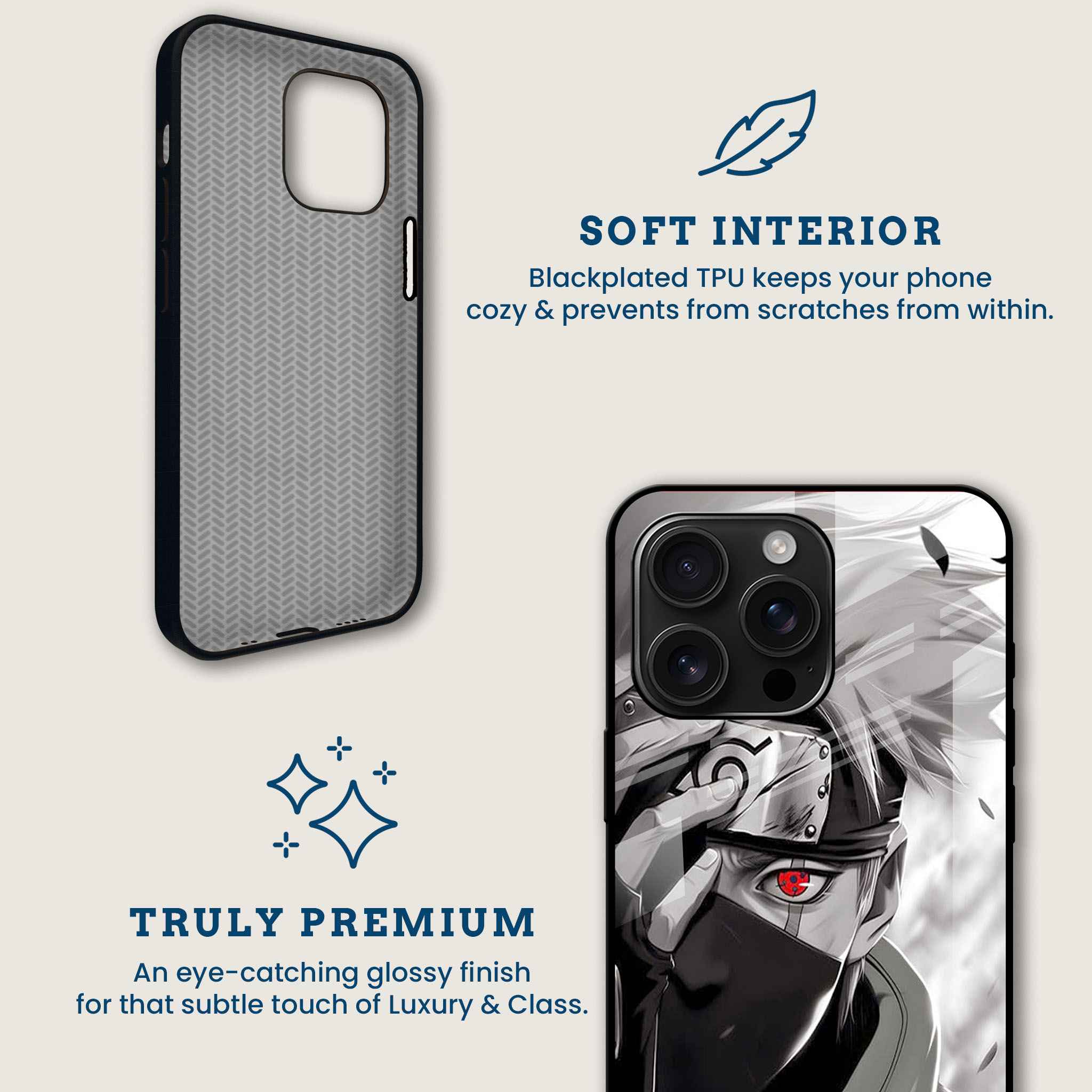 Kakashi Sharingan Mobile Back Cover Brand Image