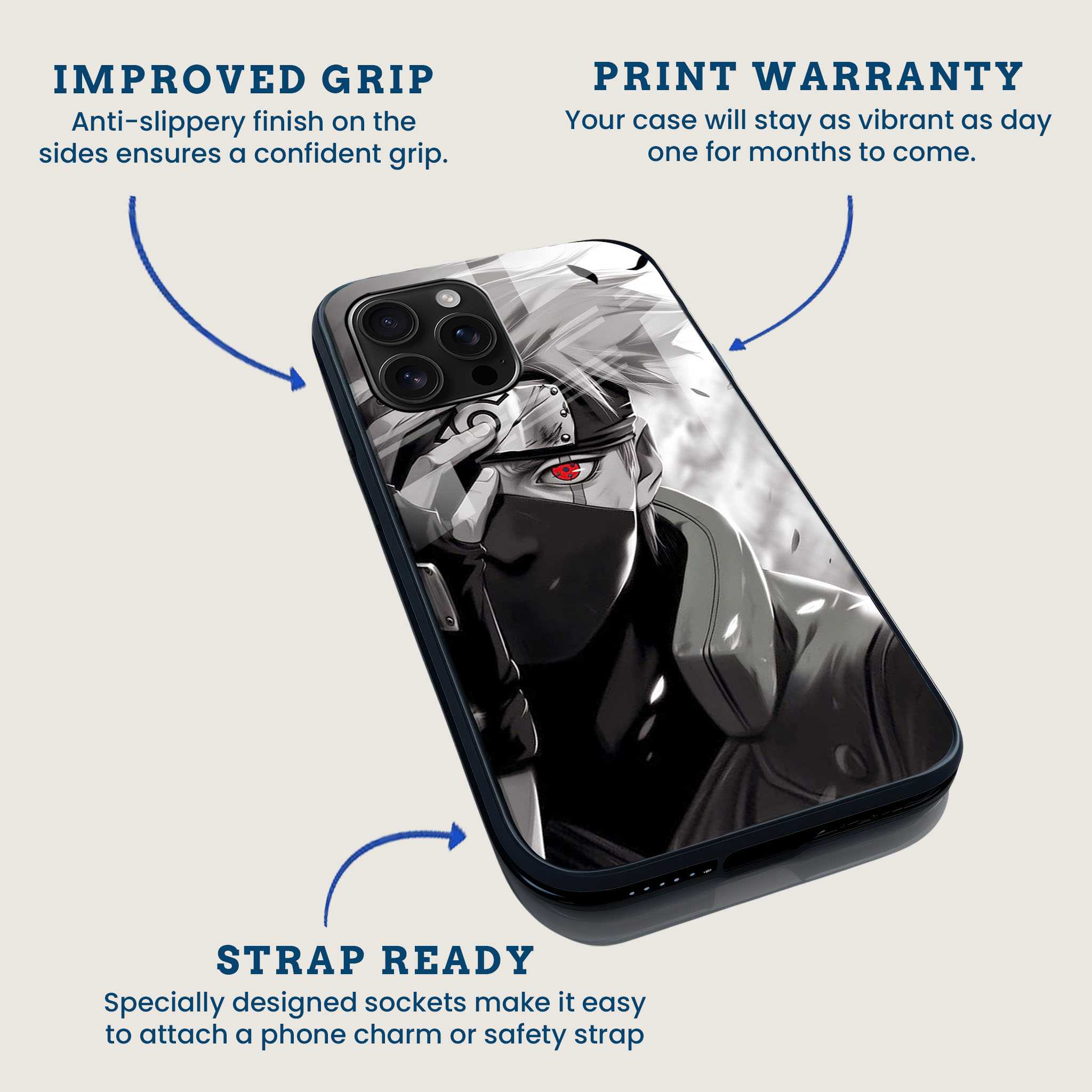 Kakashi Sharingan Mobile Back Cover Feature Image