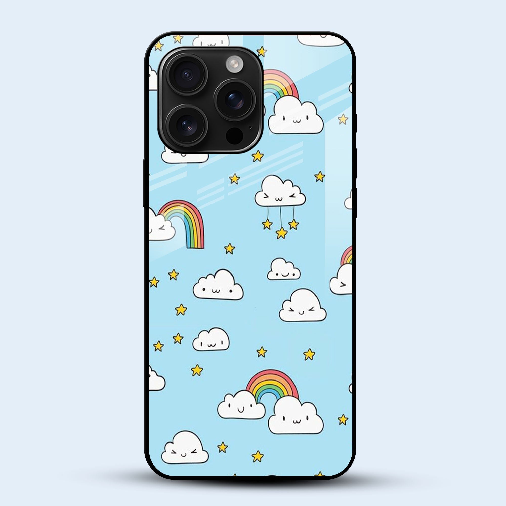 Kawaii Rainbow Sky Mobile Back Cover Main Image