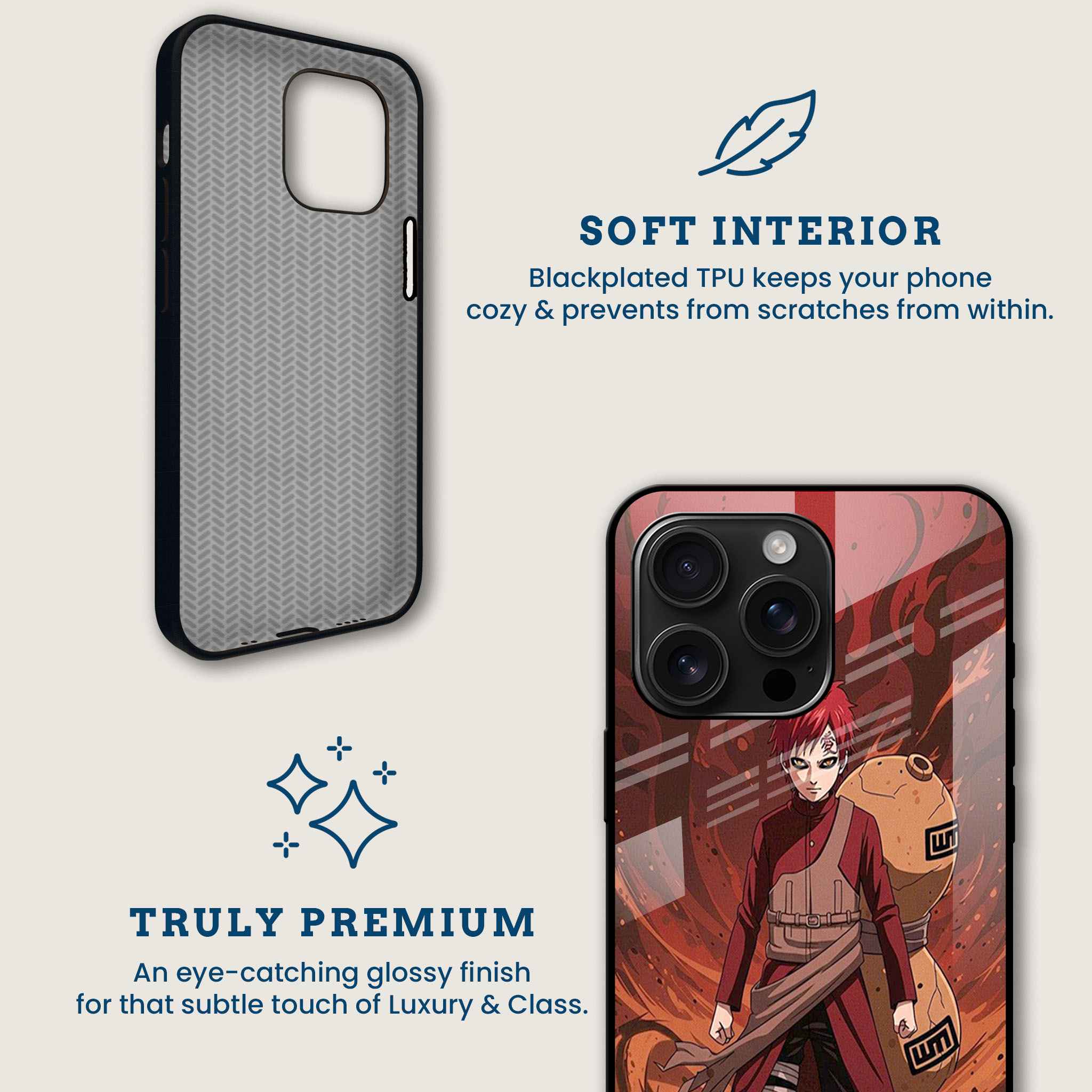 Kazekage Gaara Mobile Back Cover Brand Image