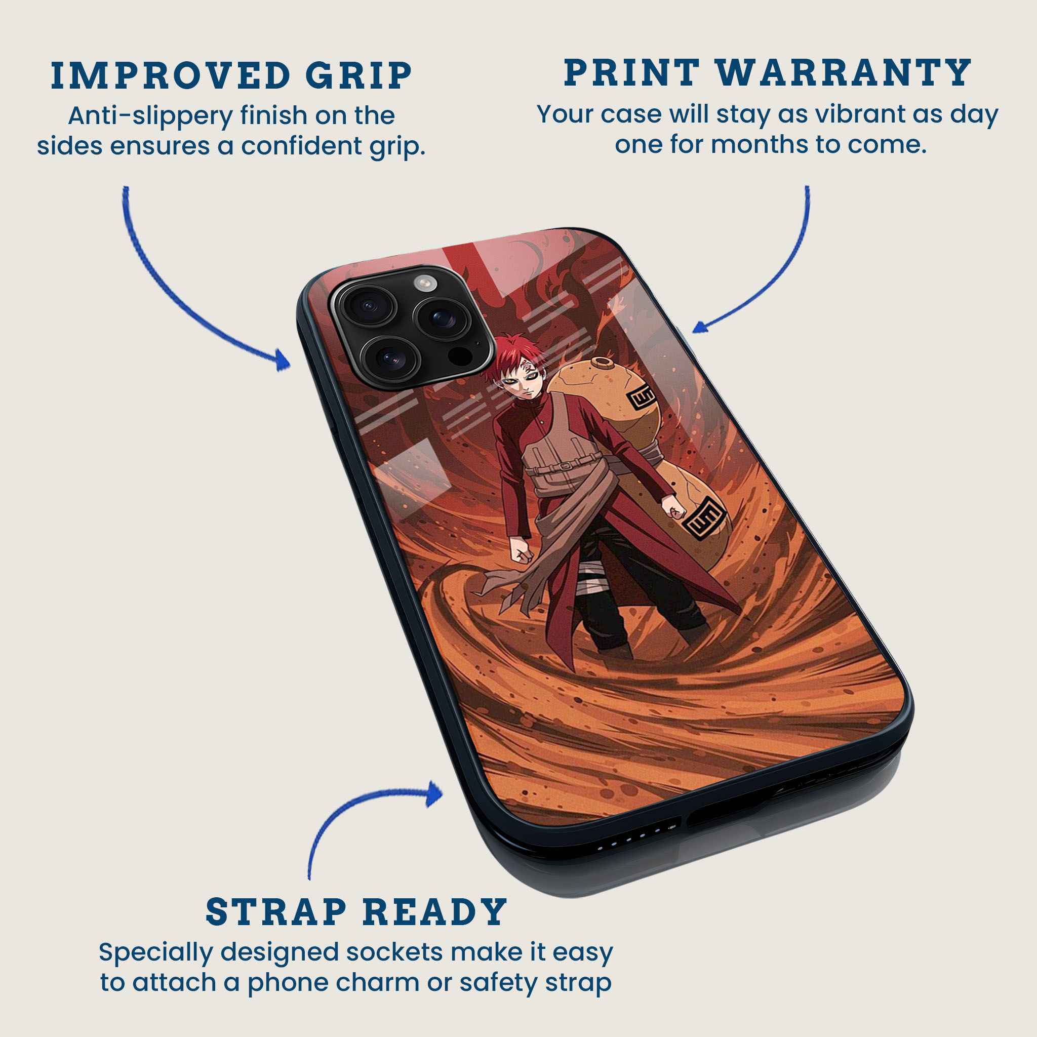 Kazekage Gaara Mobile Back Cover Feature Image
