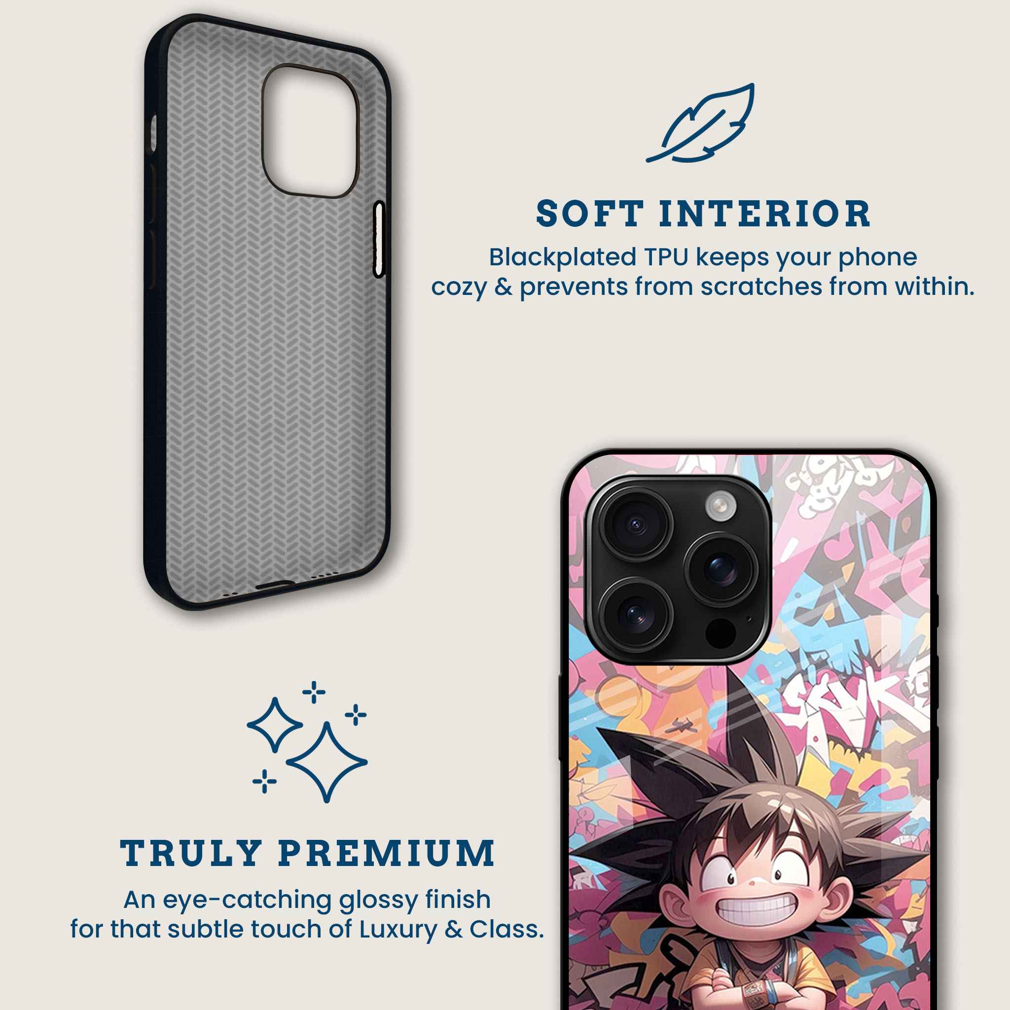 Kid Goku Mobile Back Cover Brand Image