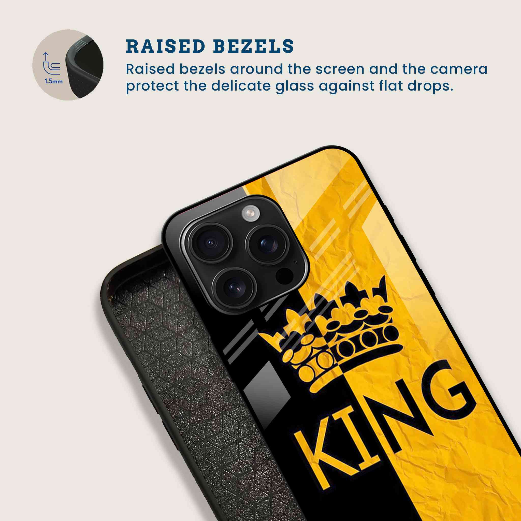 King Crown Mobile Back Cover Bezel Image