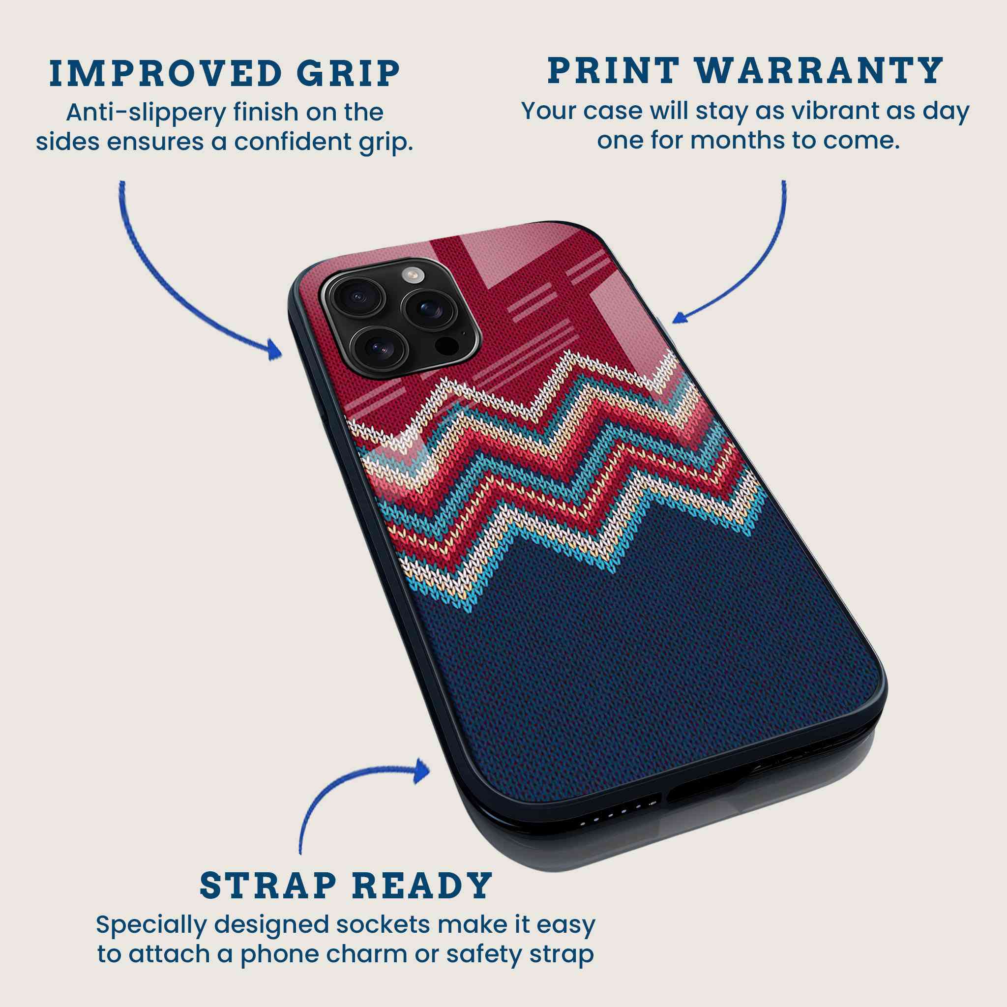 Knit Pattern Mobile Back Cover Feature Image