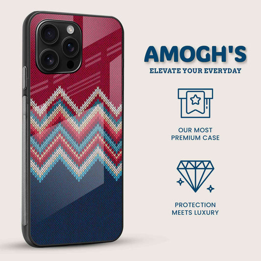 Knit Pattern Mobile Back Cover Side Image