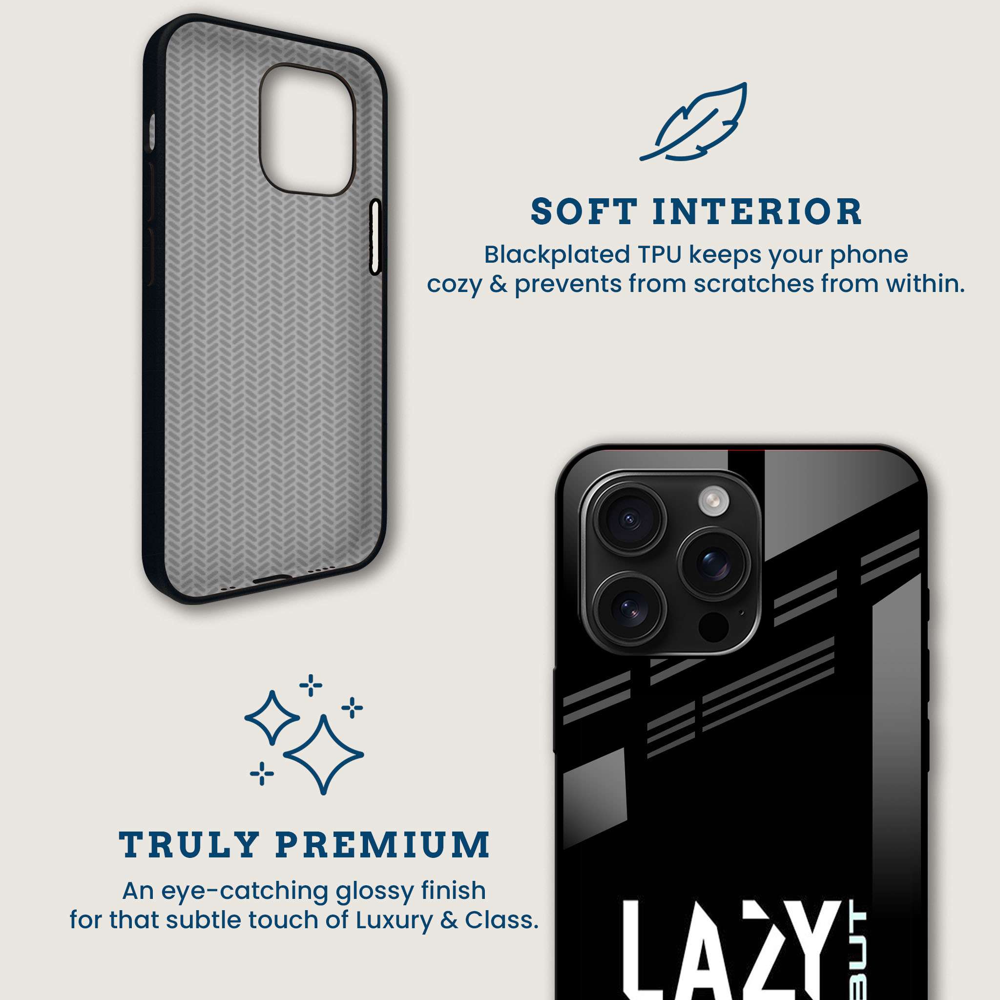 Lazy But Talented Mobile Back Cover Brand Image