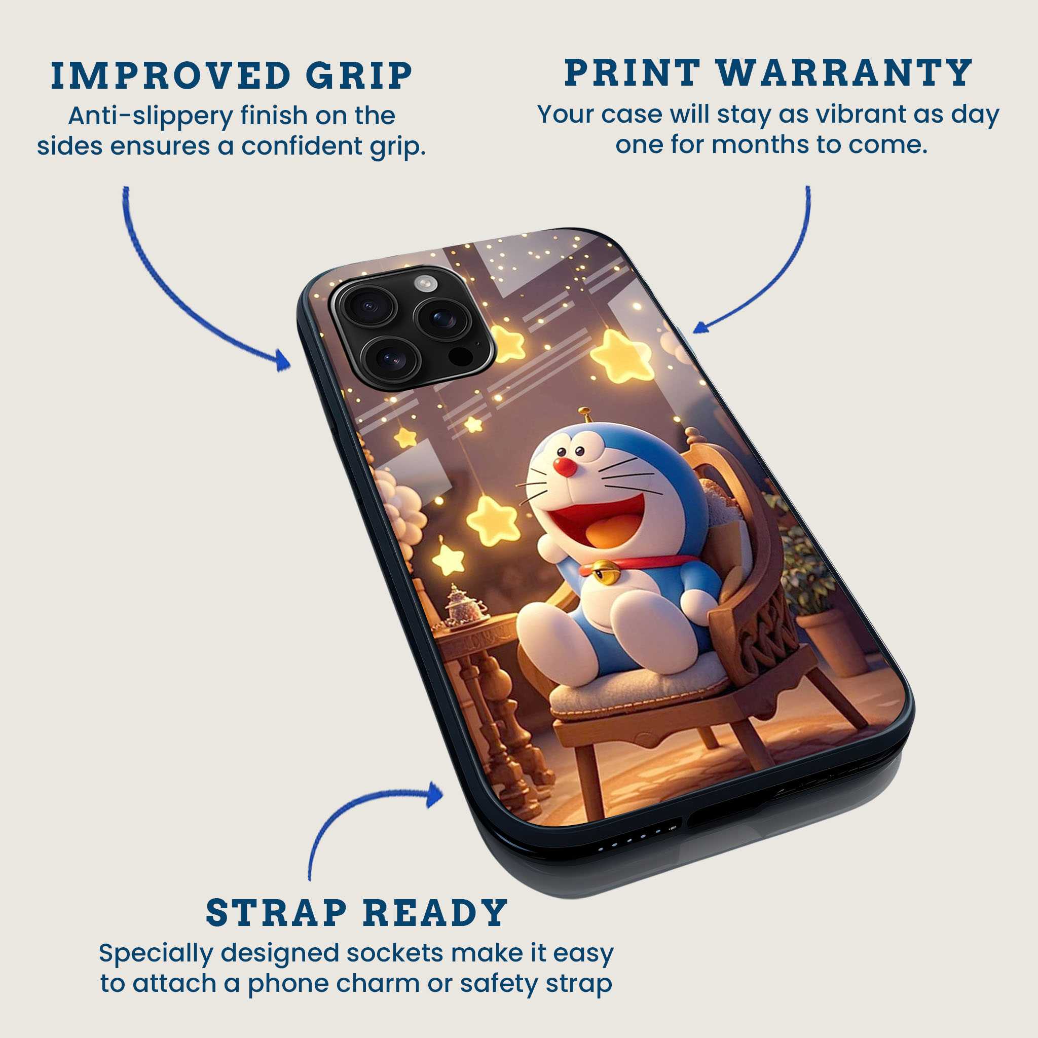 Lazy Doraemon Mobile Back Cover Feature Image