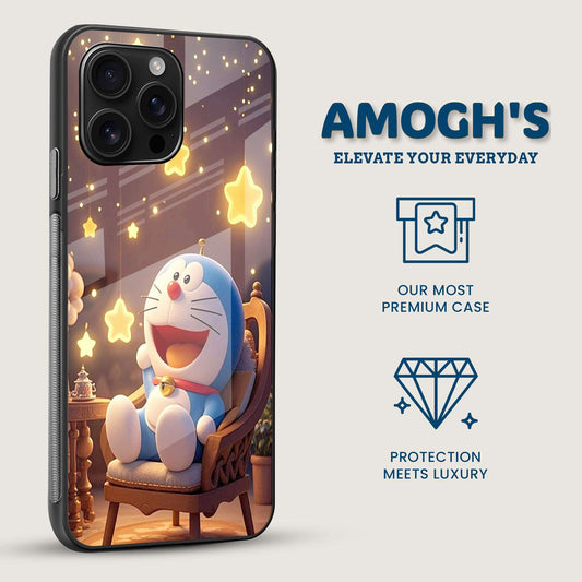 Lazy Doraemon Mobile Back Cover Side Image