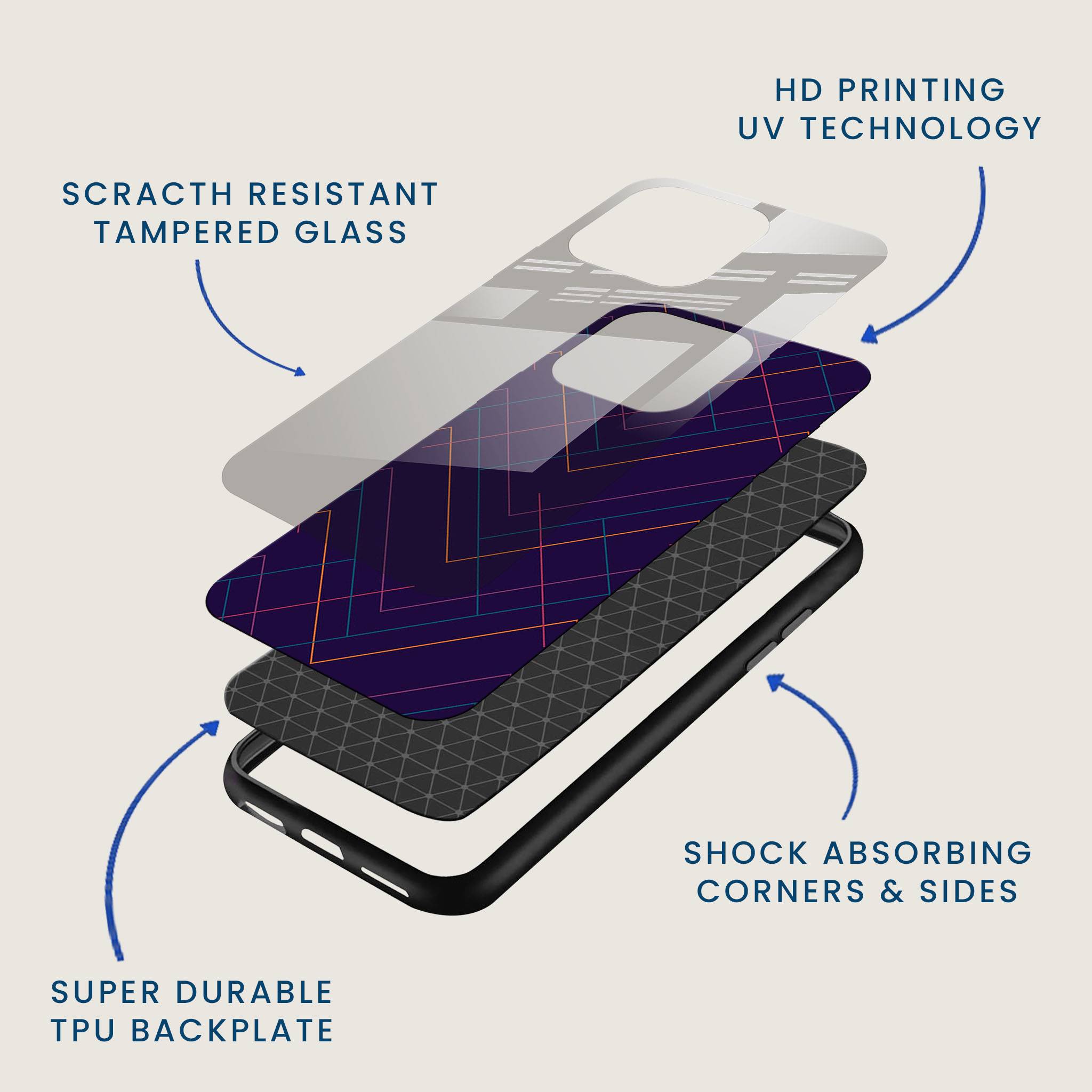 Line-it Modern Mobile Back Cover Layer Image