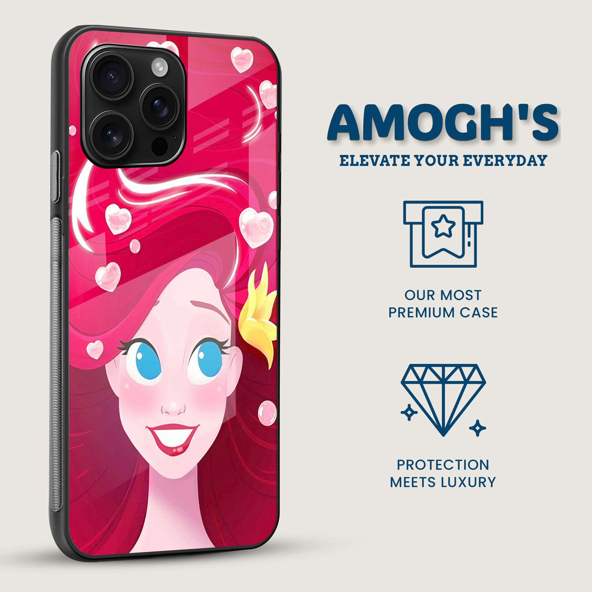Little Mermaid Mobile Back Cover Side Image