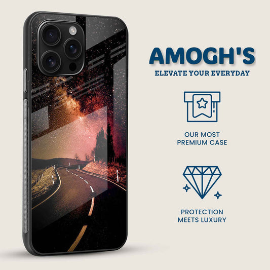 Long Starry Road Mobile Back Cover Side Image