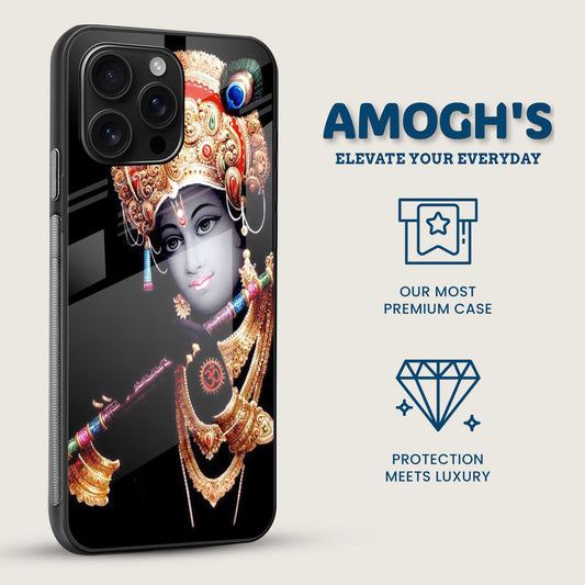 Lord Krishna Serenity Mobile Back Cover Side Image
