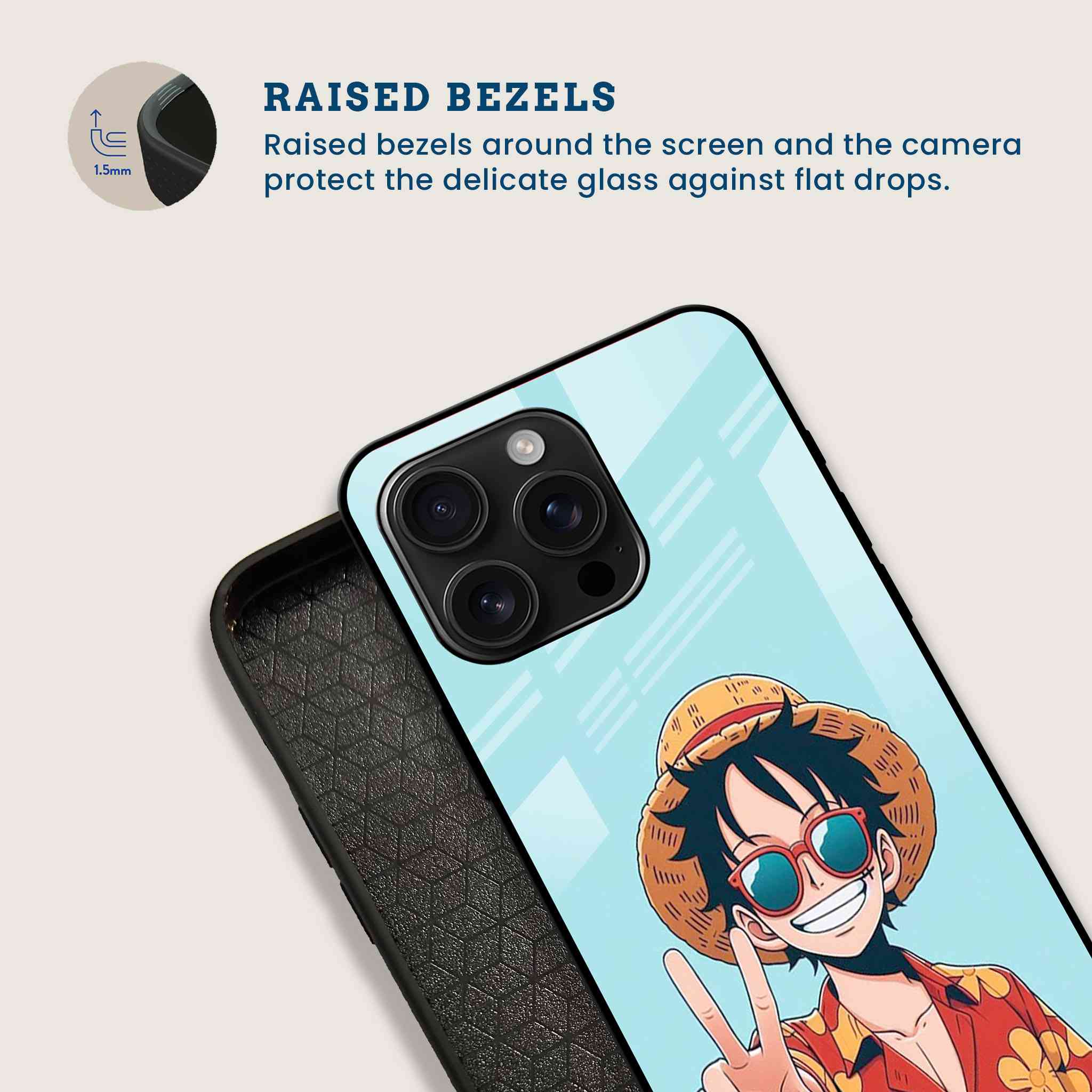 Luffy Mobile Back Cover Bezel Image