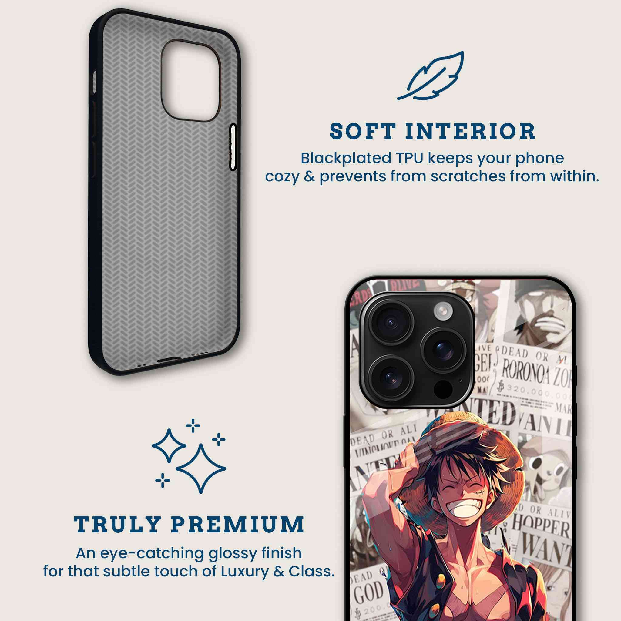 Luffy Smiling Mobile Back Cover Brand Image