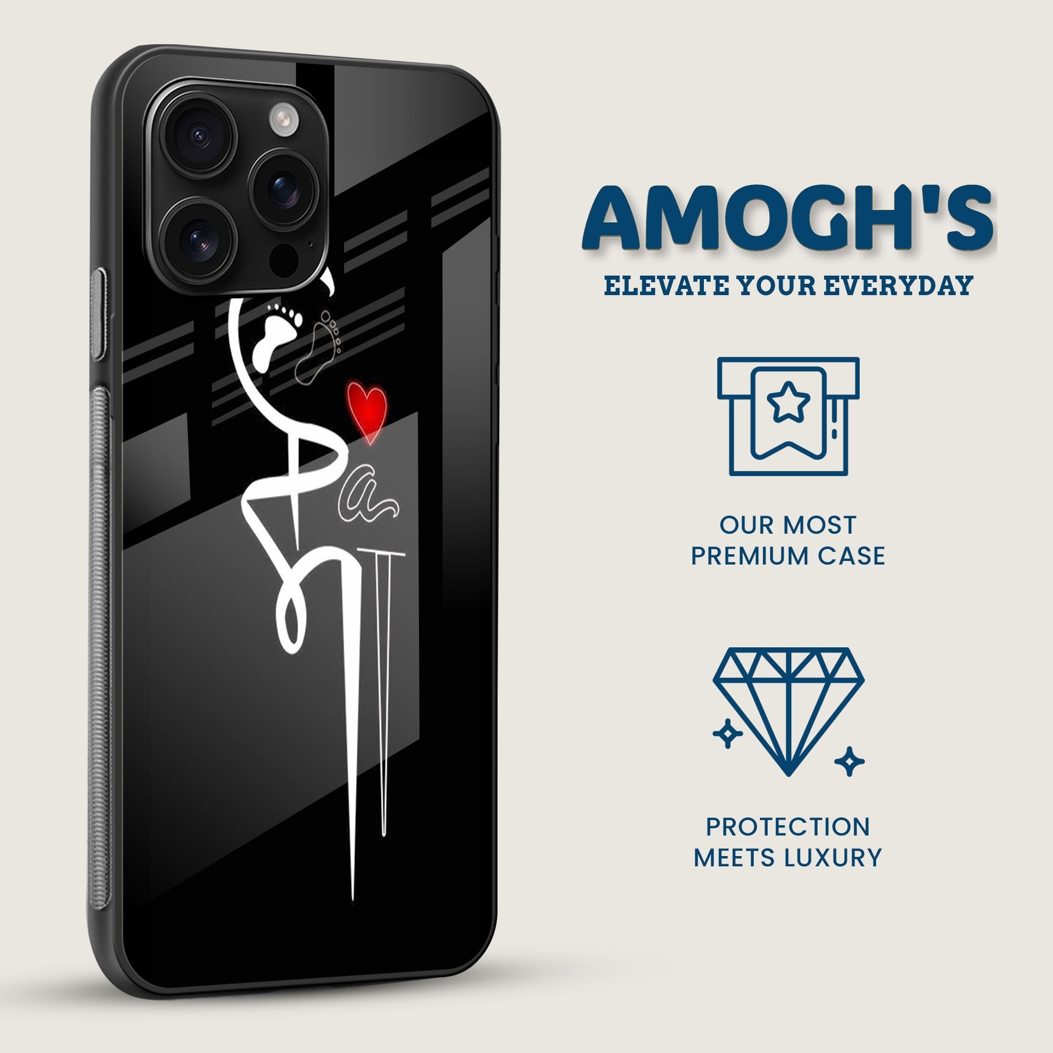 Maa Paa Blessings Mobile Back Cover Side Image