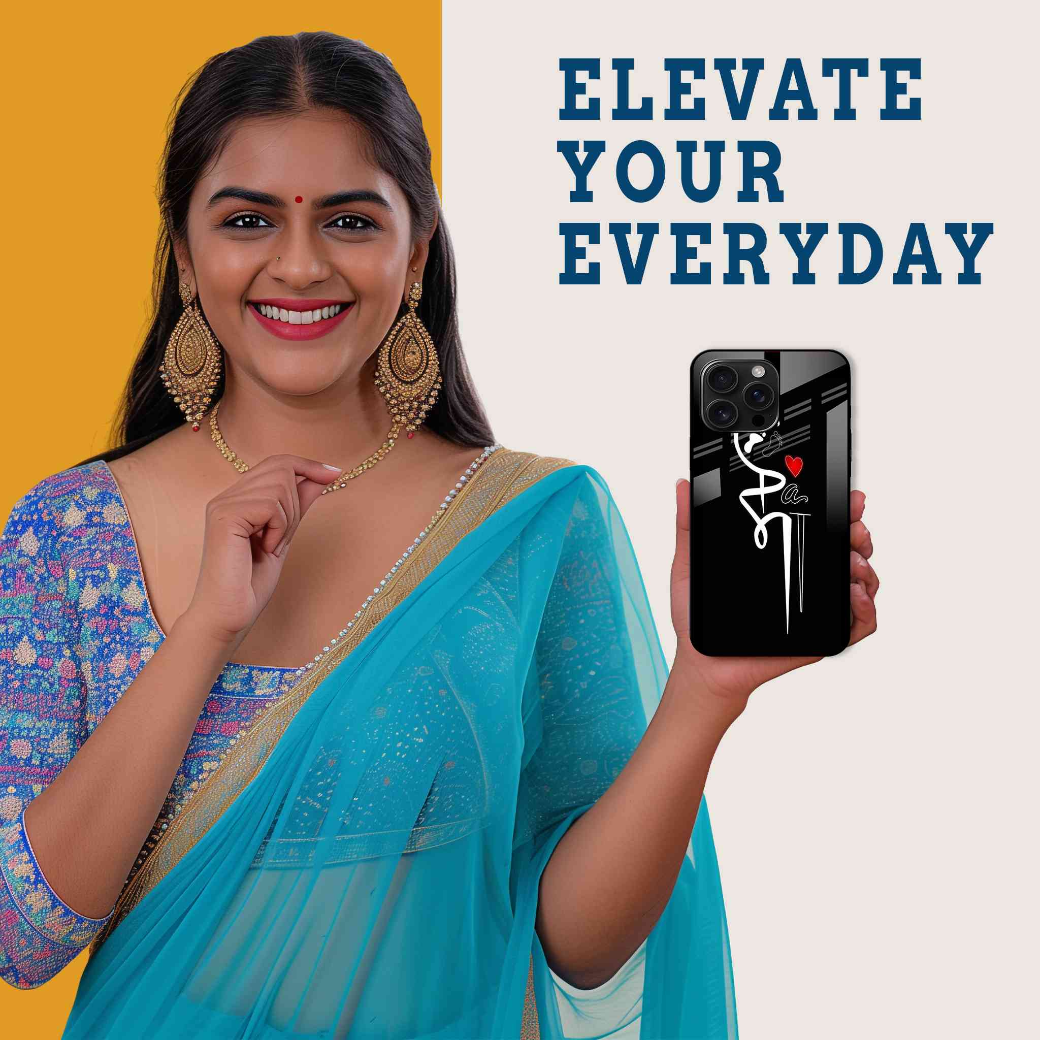 Maa Paa Blessings Mobile Back Cover Woman Image