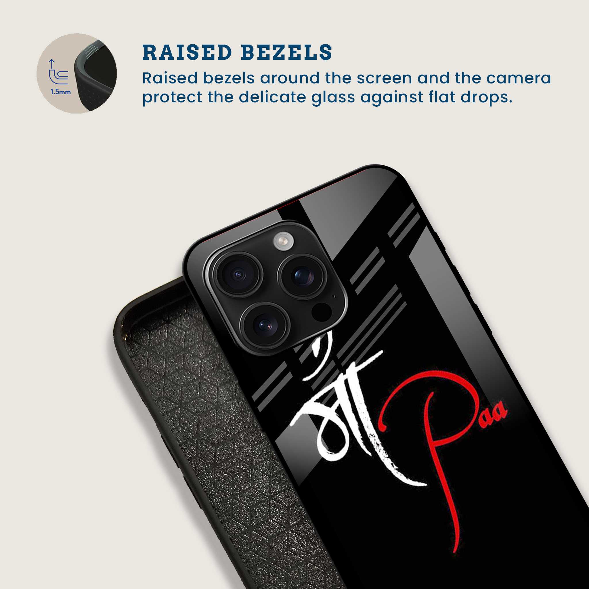 Maa Paa Mobile Back Cover Bezel Image