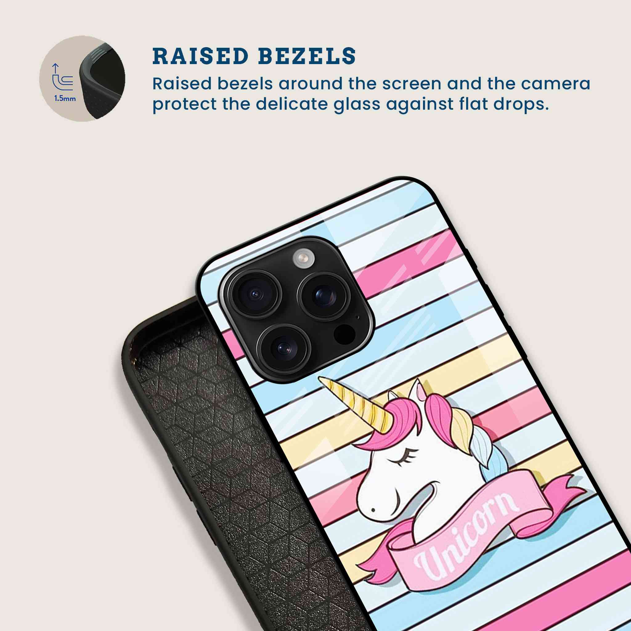 Magical Unicorn Mobile Back Cover Bezel Image