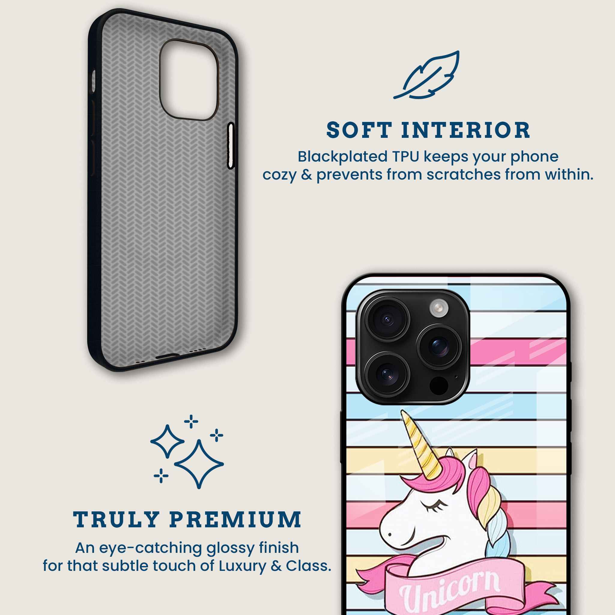 Magical Unicorn Mobile Back Cover Brand Image