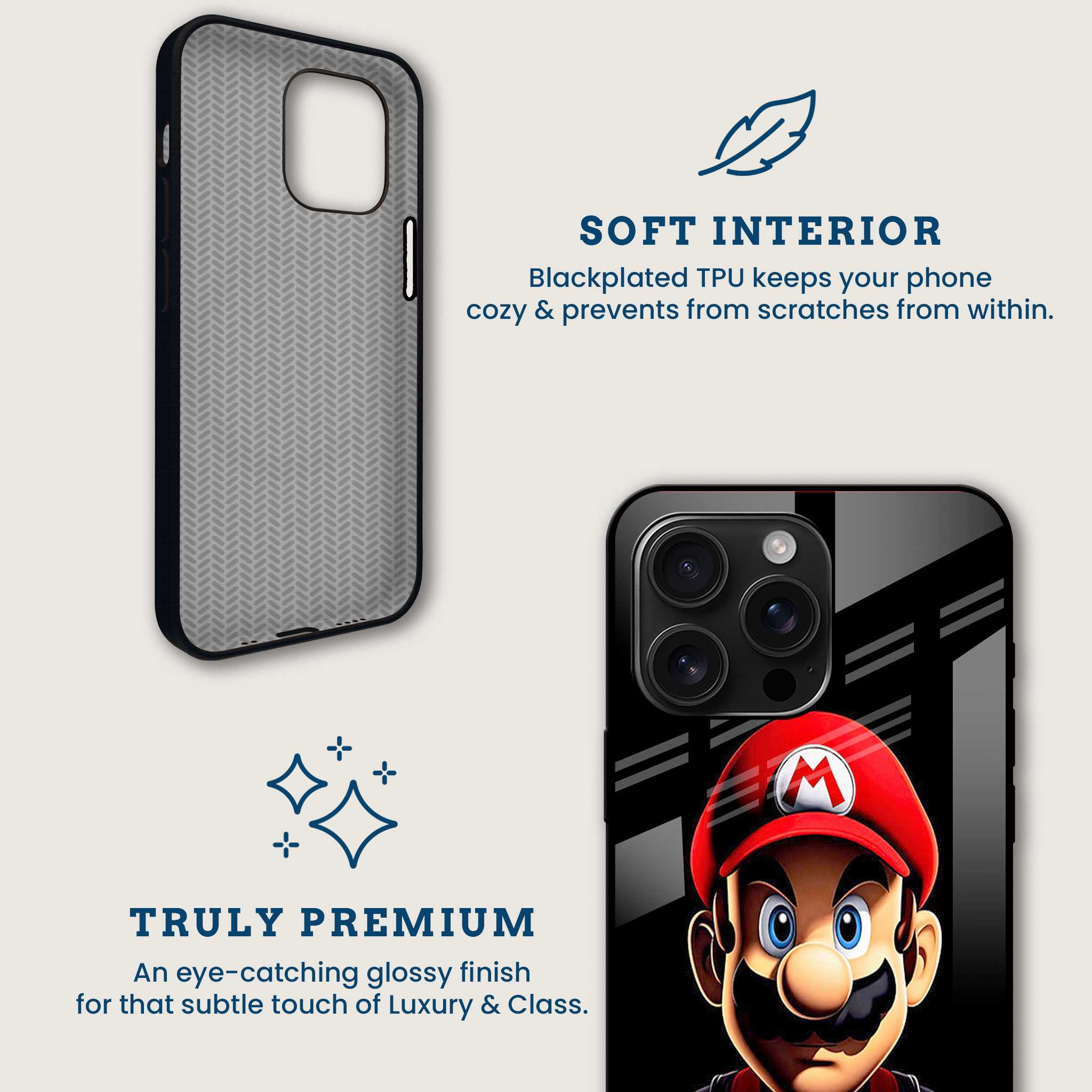 Mario Fan Mobile Back Cover Brand Image