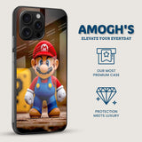 Mario Figurine Mobile Back Cover Side Image