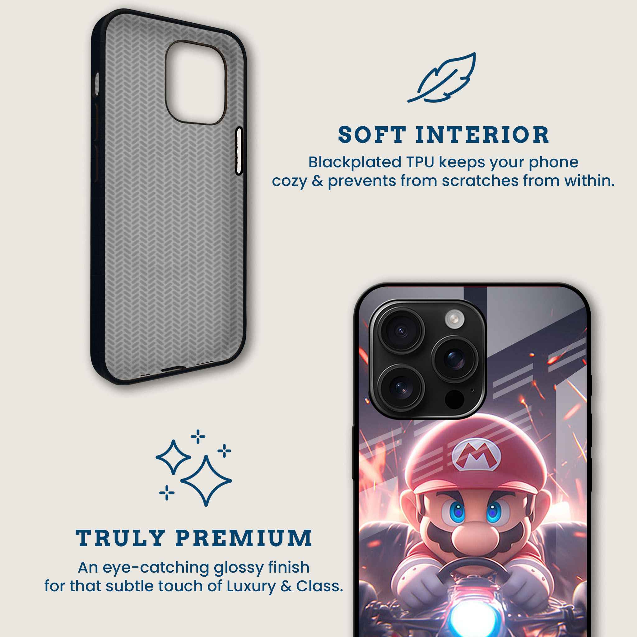 Mario Kart Mobile Back Cover Brand Image