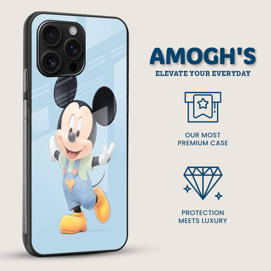 Mickey Mouse Wave Mobile Back Cover Side Image