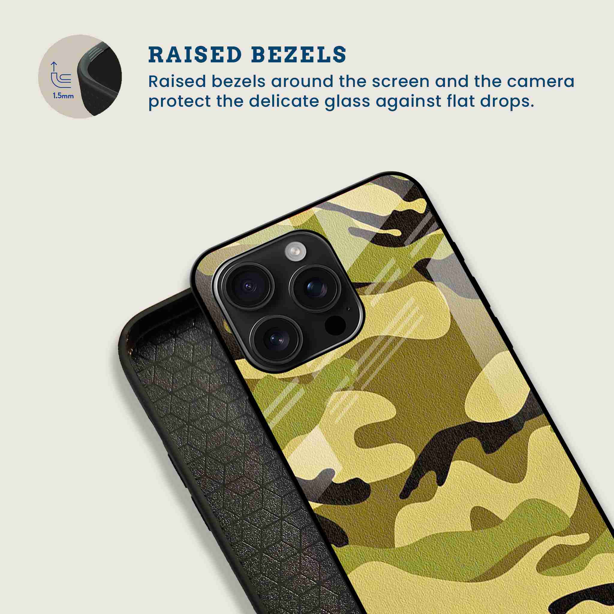 Military Camo Mobile Back Cover Bezel Image