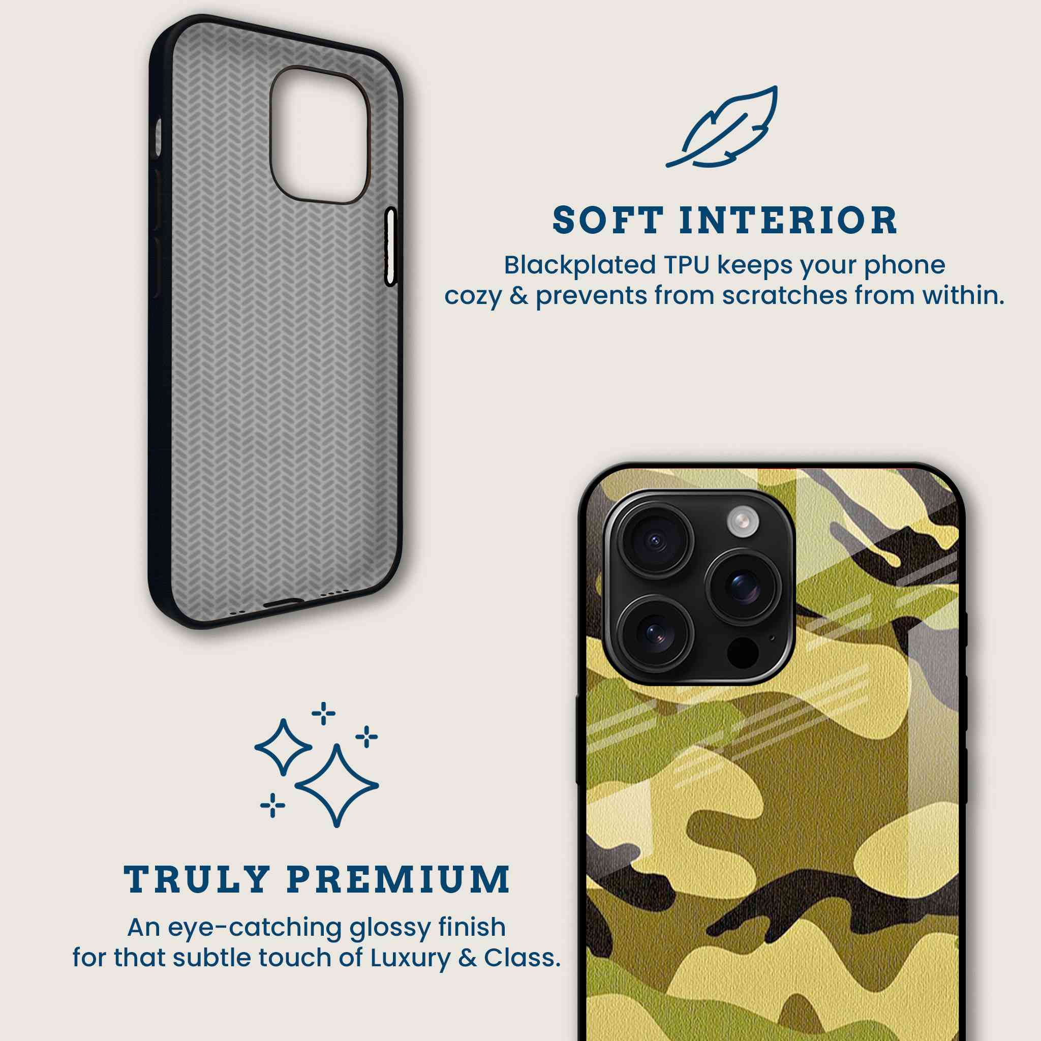 Military Camo Mobile Back Cover Brand Image