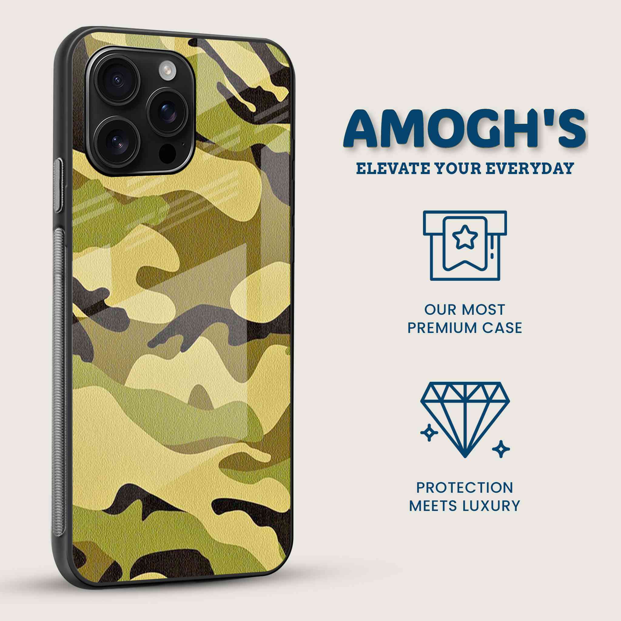 Military Camo Mobile Back Cover Side Image