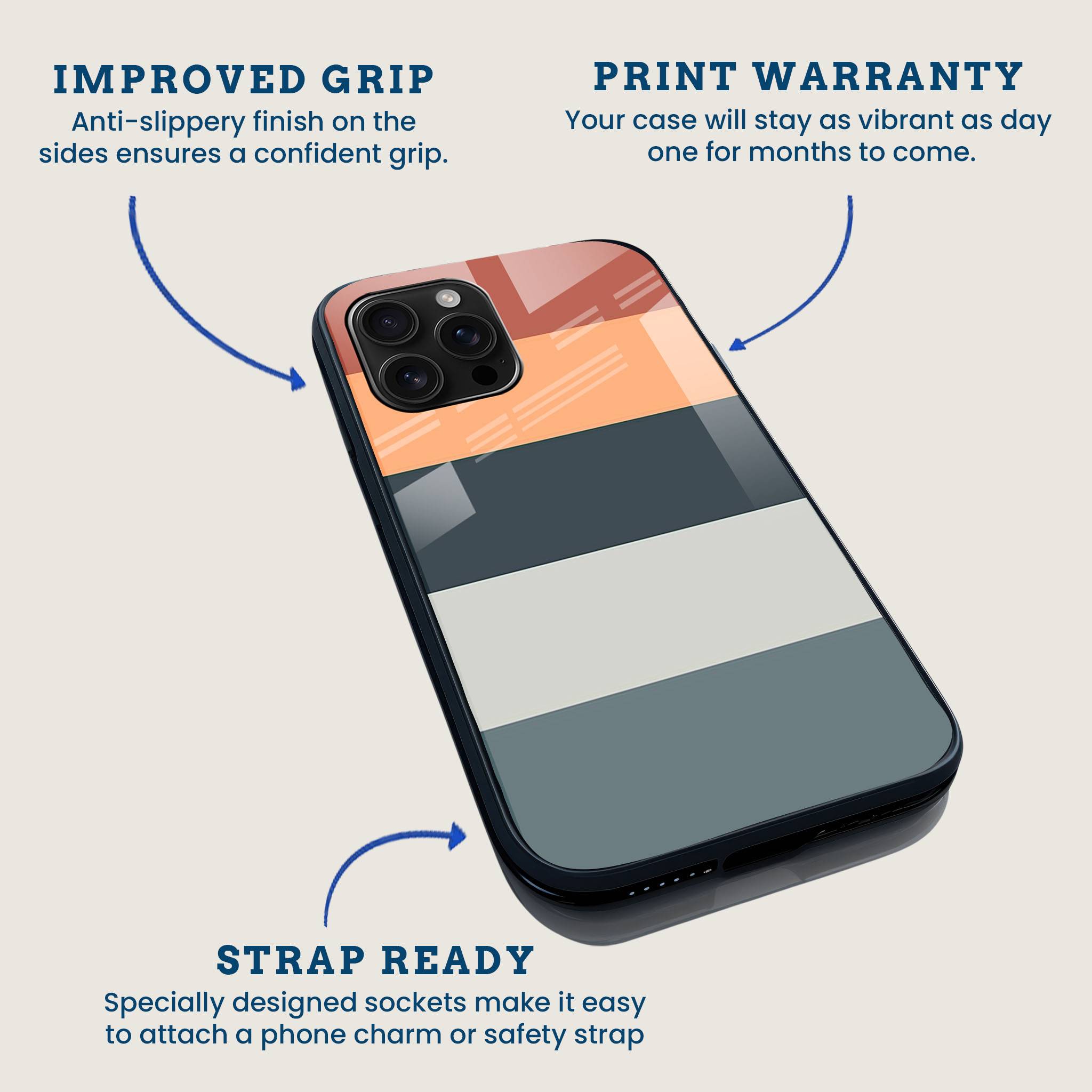 Minimal Bands Mobile Back Cover Feature Image