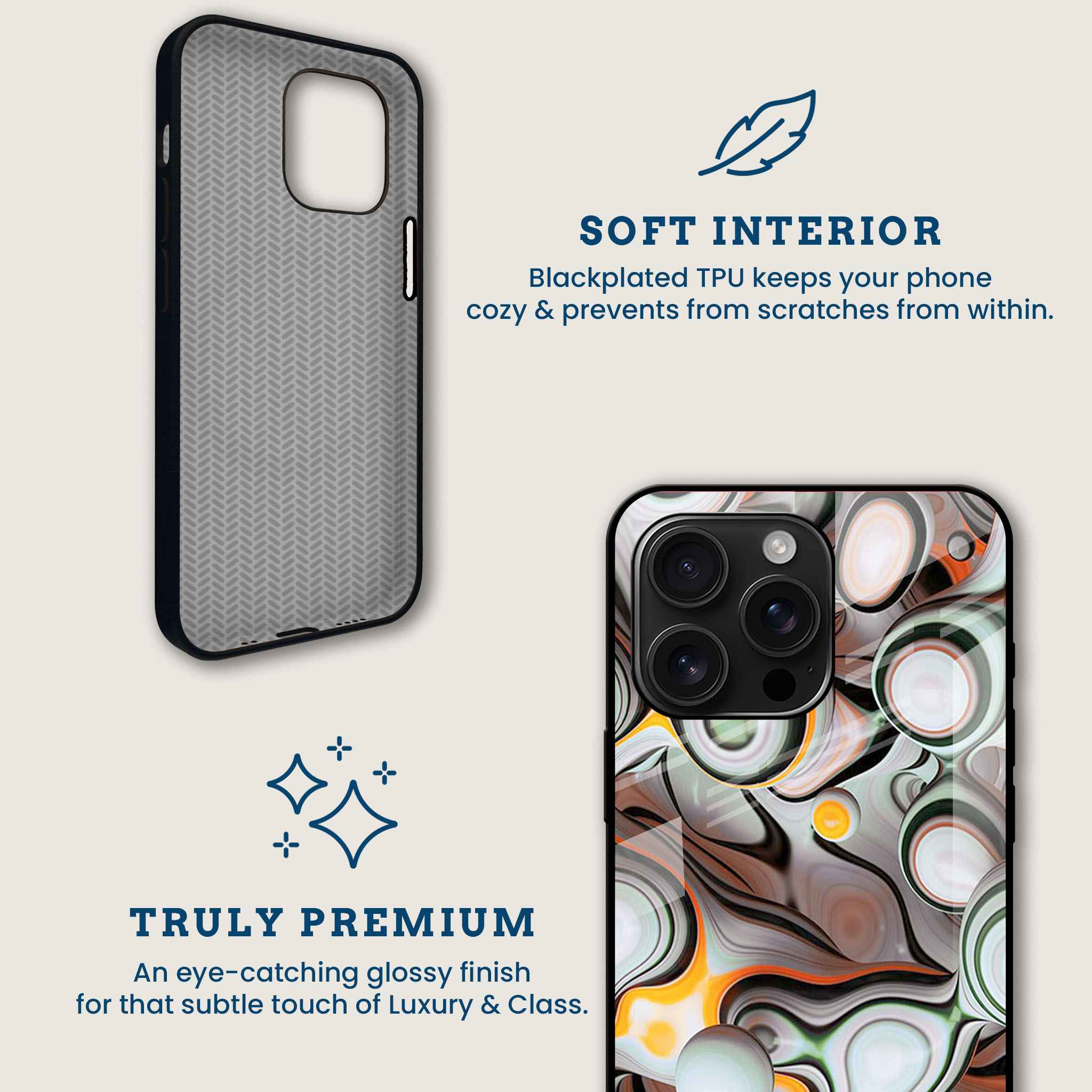 Modern Abstract Orb Mobile Back Cover Brand Image
