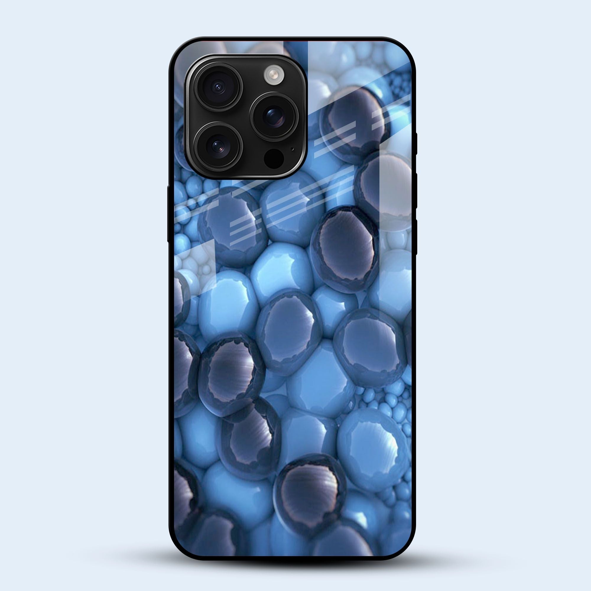 Modern Blue Pebble Mobile Back Cover Main Image