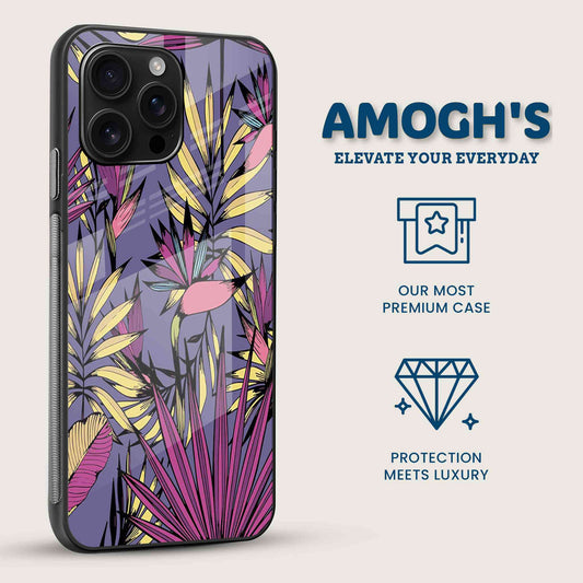 Modern Boho Leaf Mobile Back Cover Side Image
