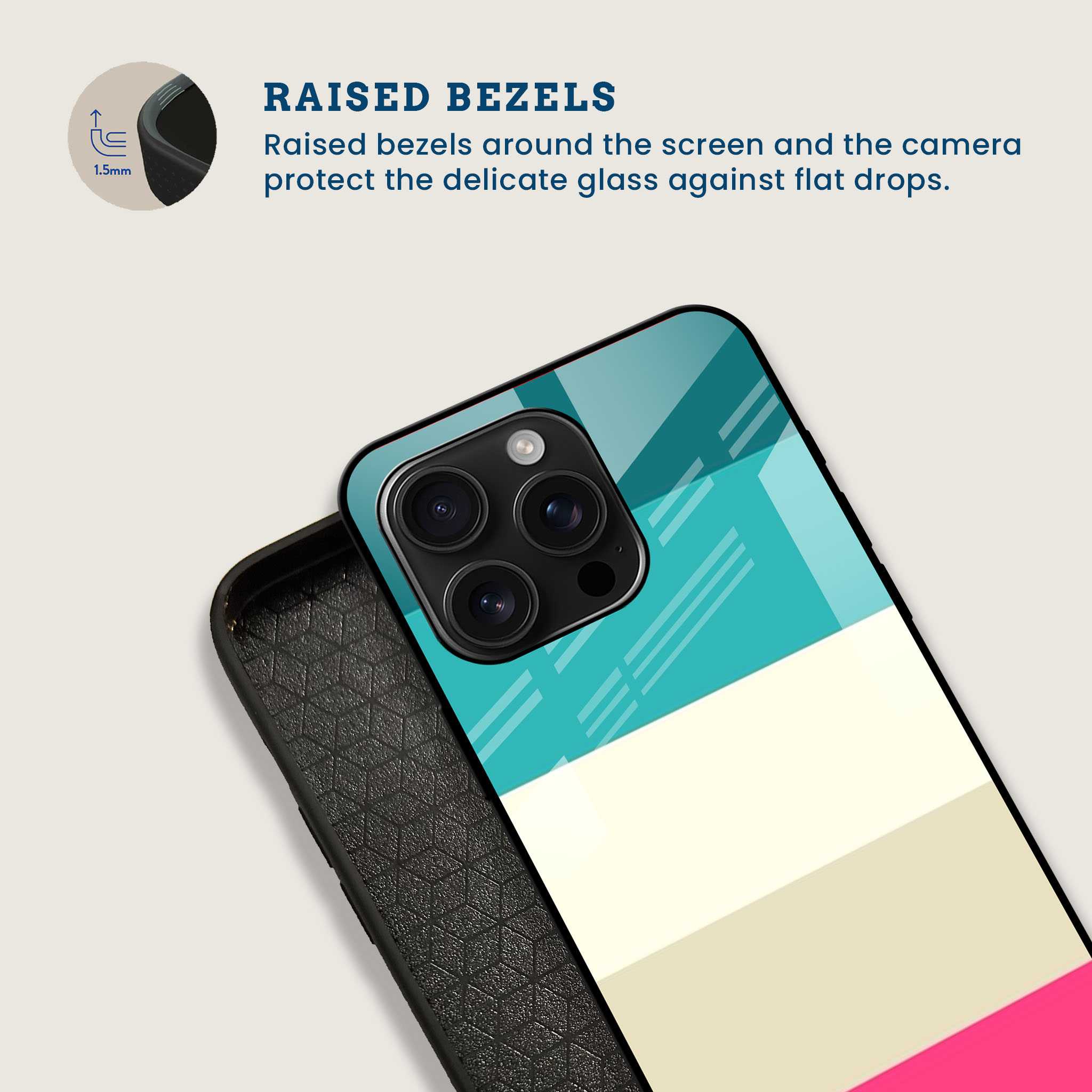 Modern Fluid Vibes Mobile Back Cover Bezel Image