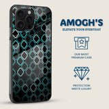 Modern Minimalist Grid Mobile Back Cover Side Image