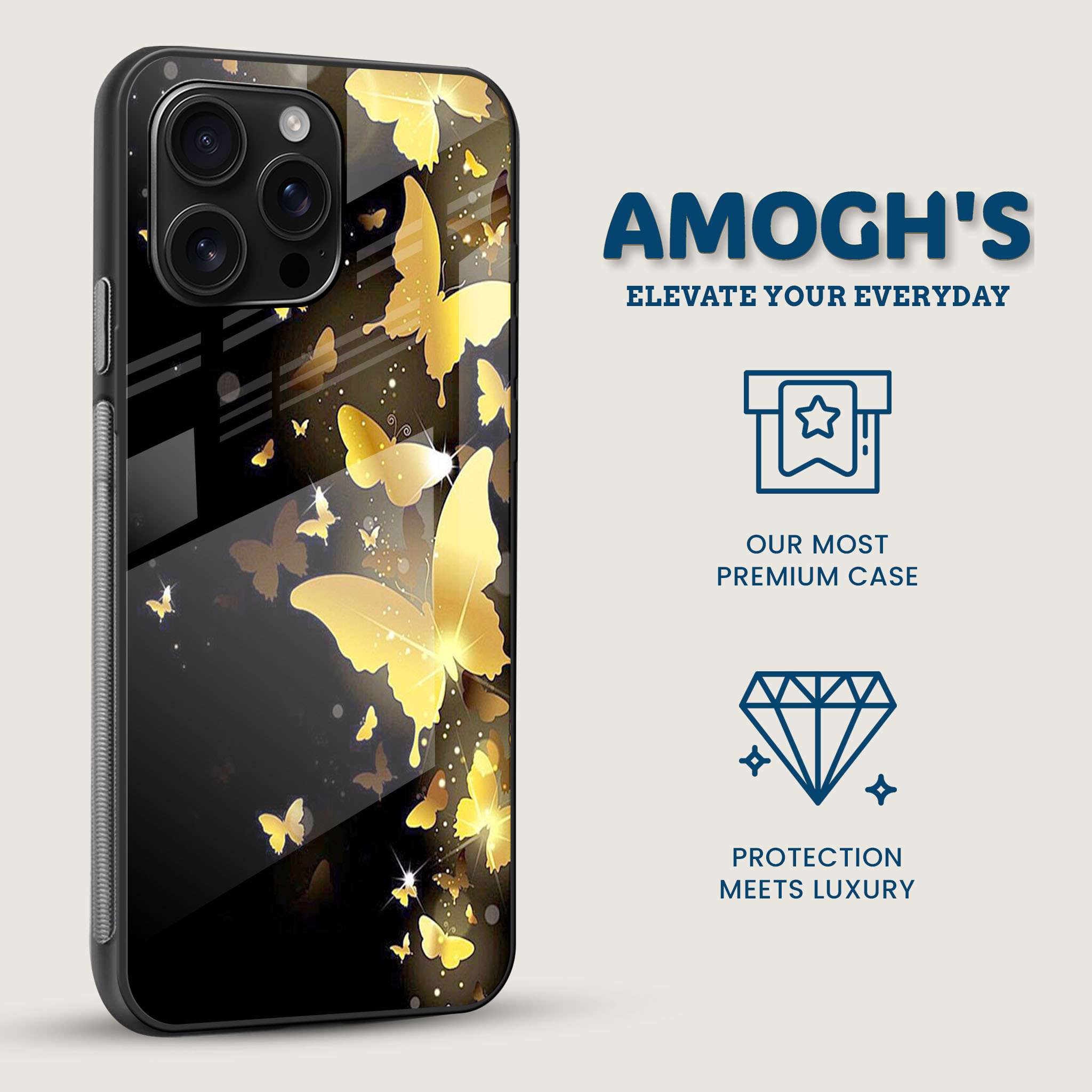 Monarch Shine Butterfly Back Cover Side Image