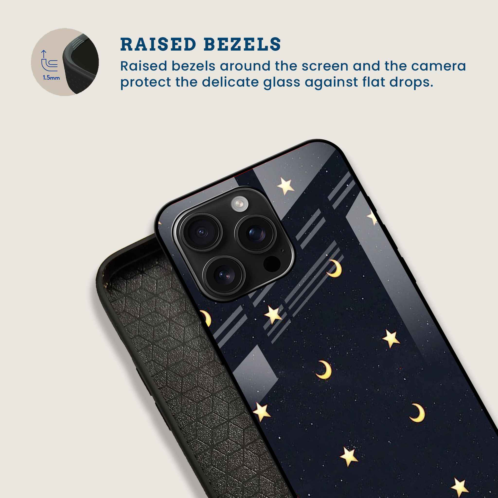 Moon Star Mobile Back Cover Bezel Image