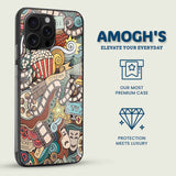Movie Buff Doodle Mobile Back Cover Side Image