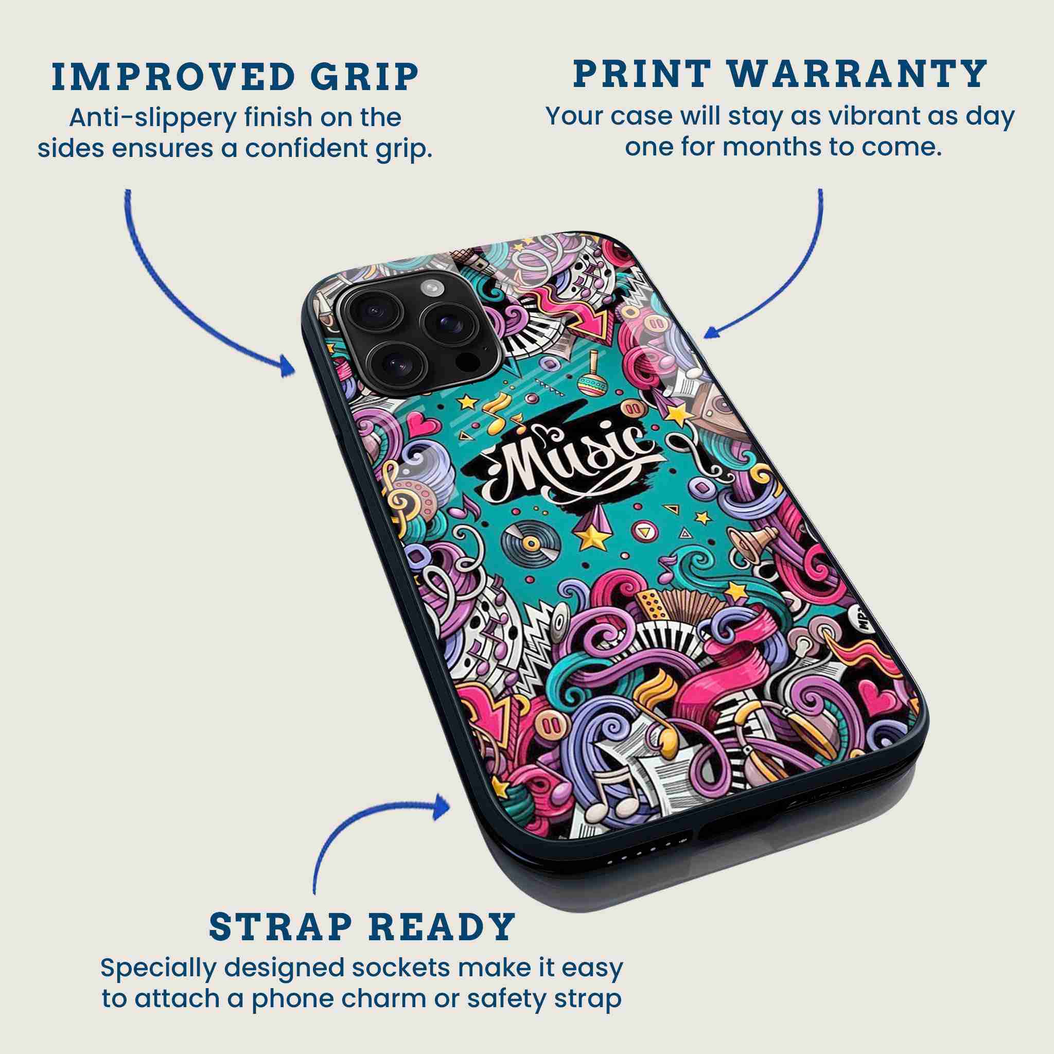 Musical Notes Mobile Back Cover Feature Image