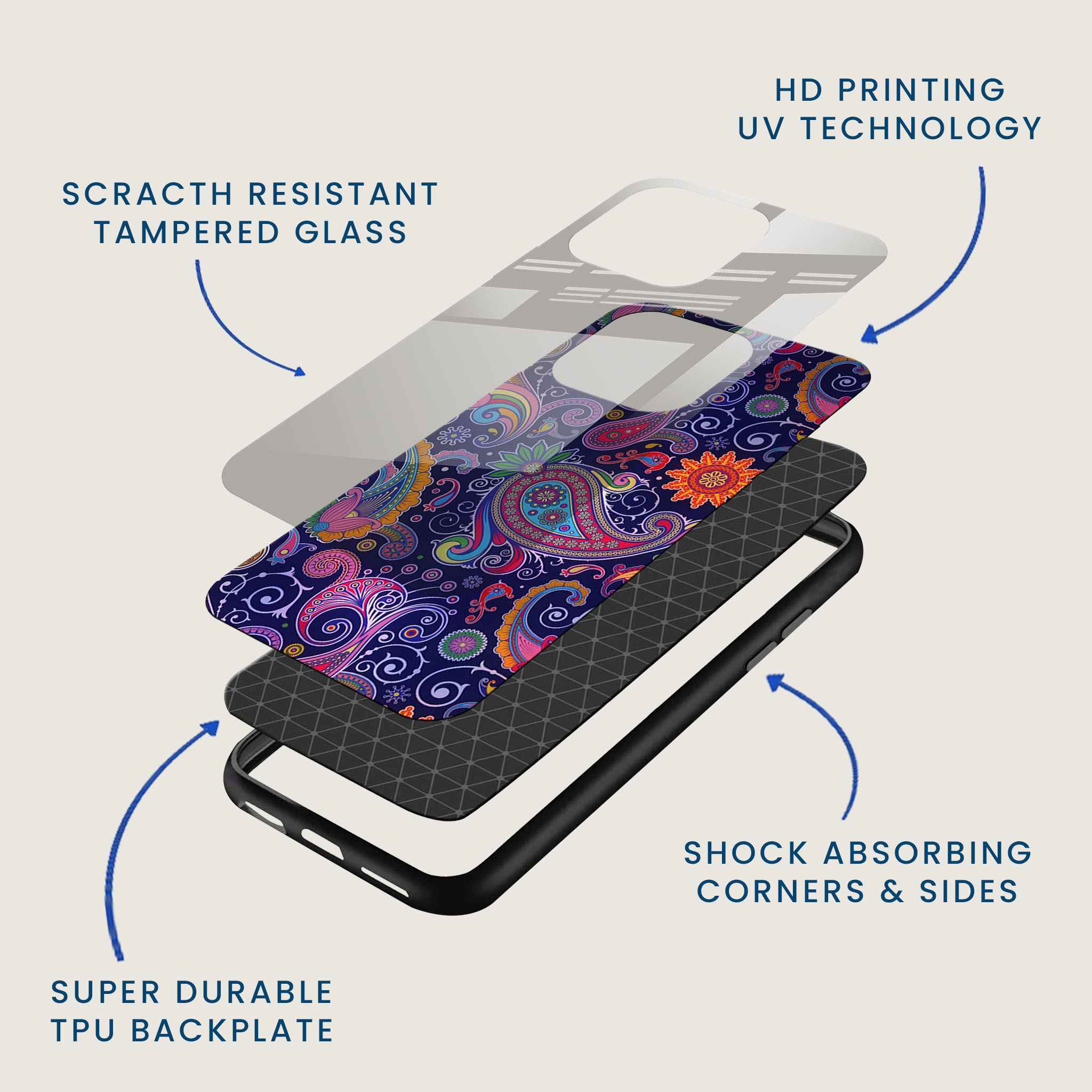 Mystic Pasley Mobile Back Cover Layer Image