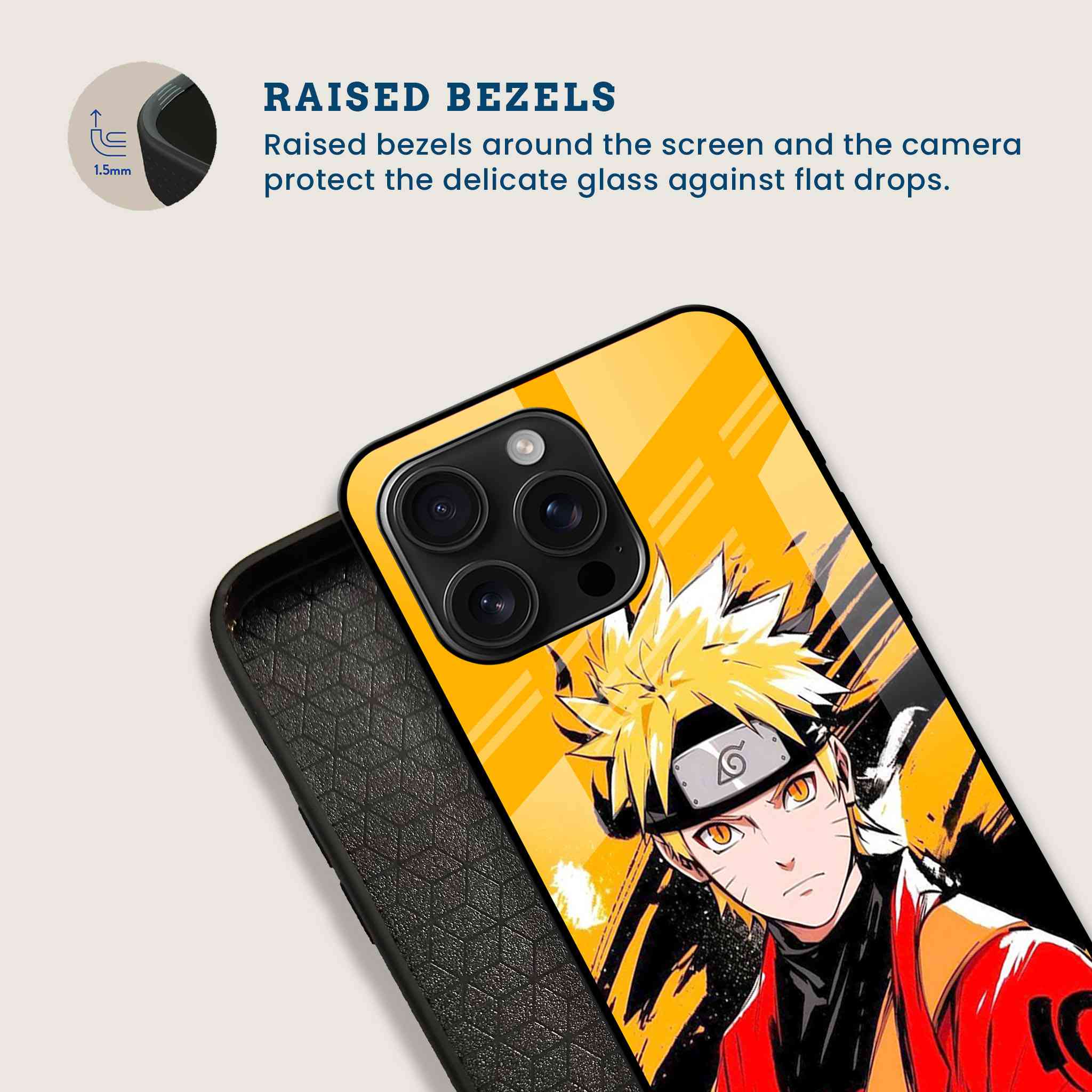 Naruto Ninja Mobile Back Cover Bezel Image