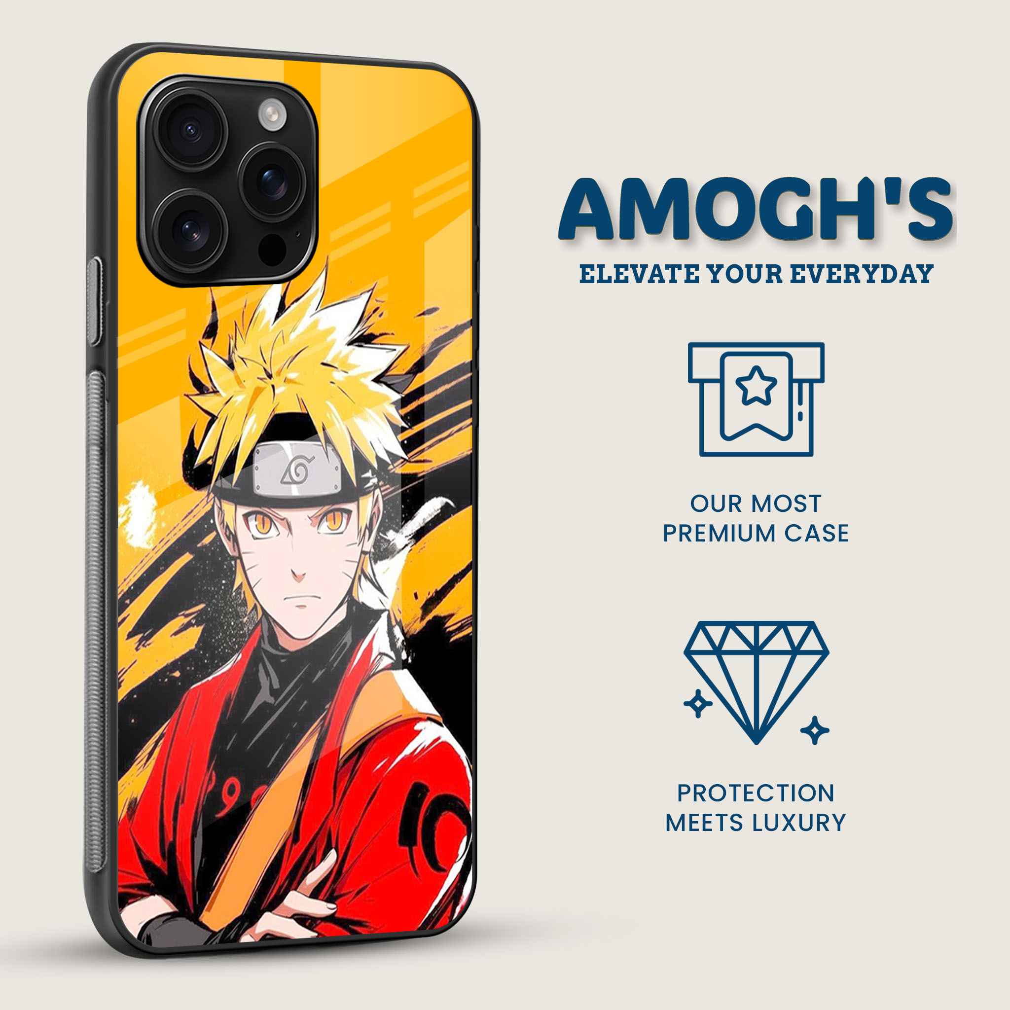 Naruto Ninja Mobile Back Cover Side Image