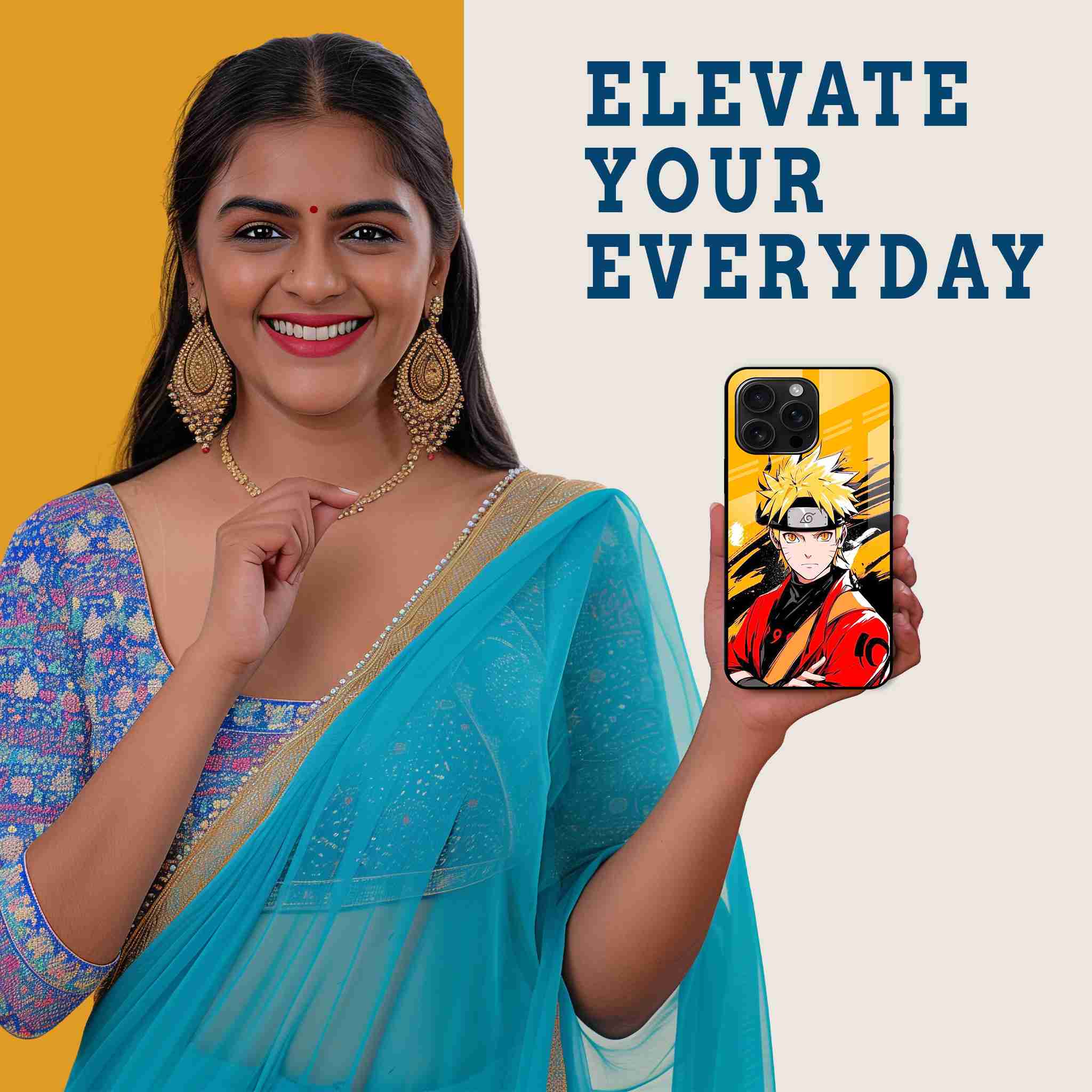 Naruto Ninja Mobile Back Cover Woman Image