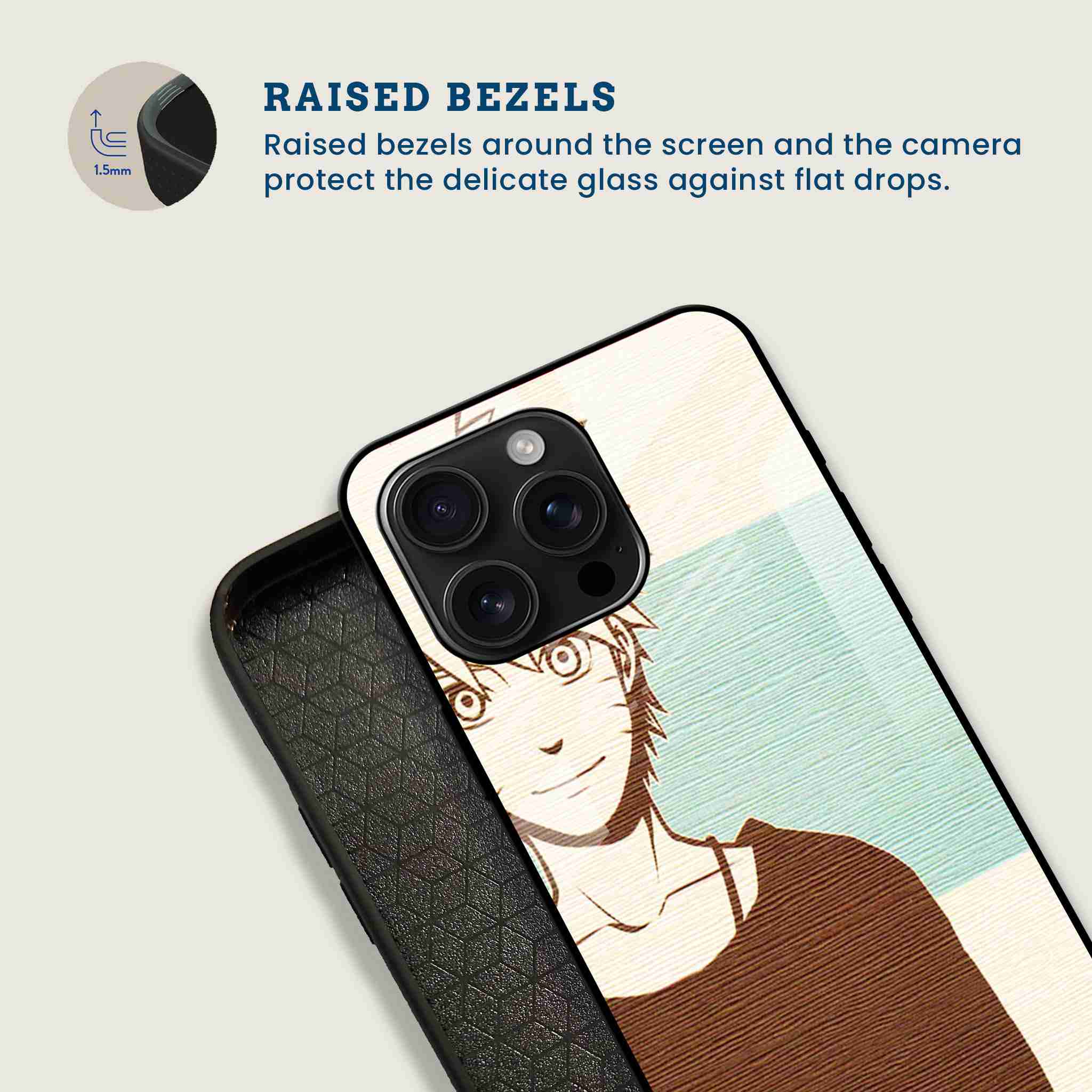 Naruto Uzumaki Manga Mobile Phone Cover Bezel Image