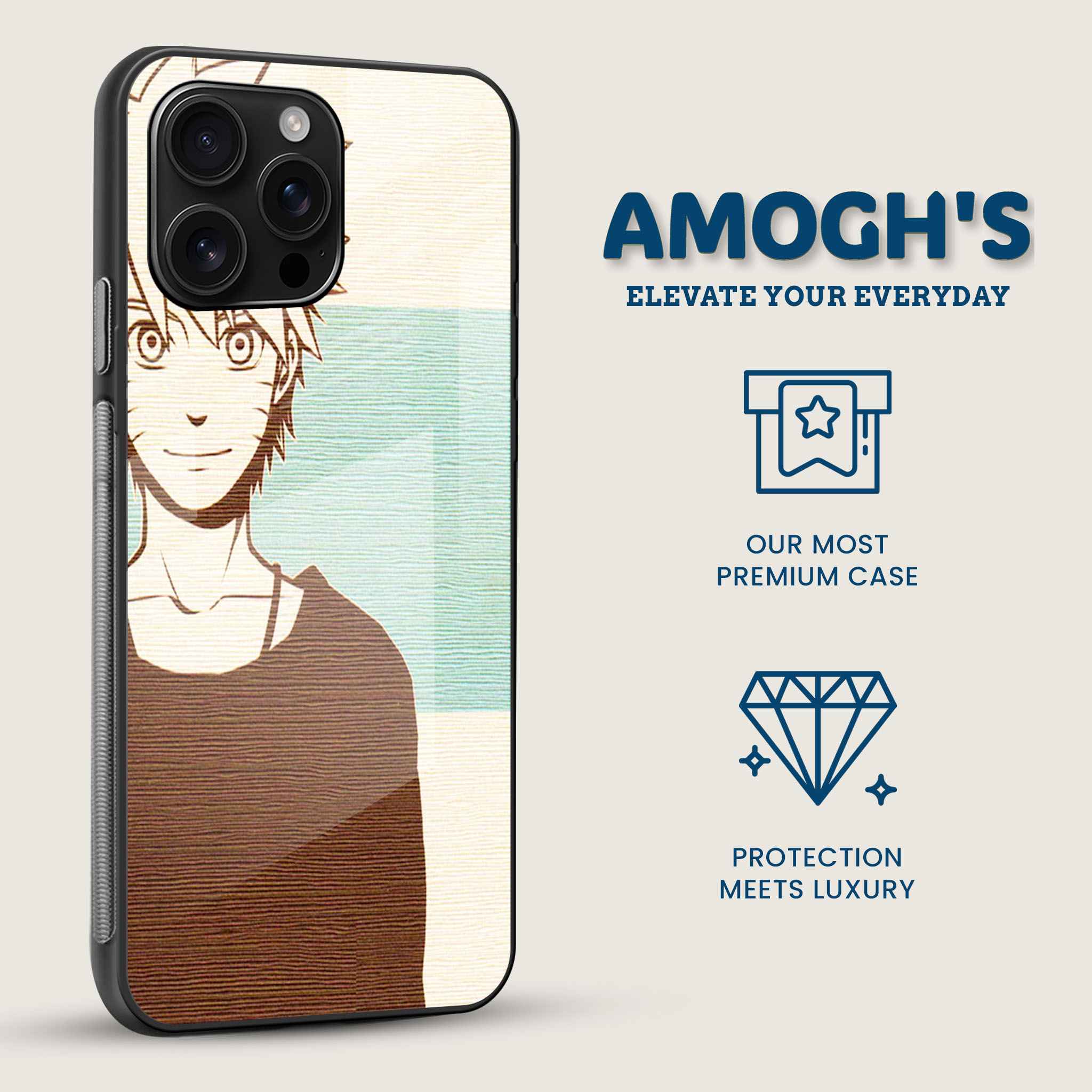 Naruto Uzumaki Manga Mobile Phone Cover Side Image